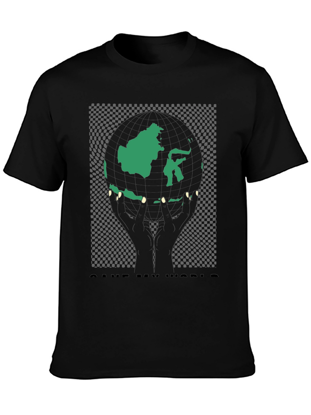 Save My World Graphic Tee - Black