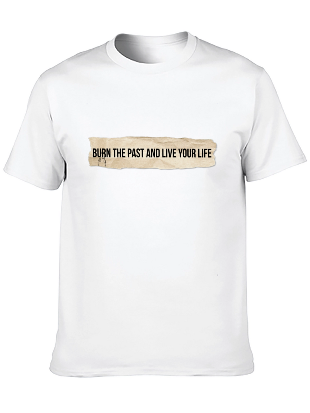 Burn The Past Graphic Tee - Soft Cotton Blend