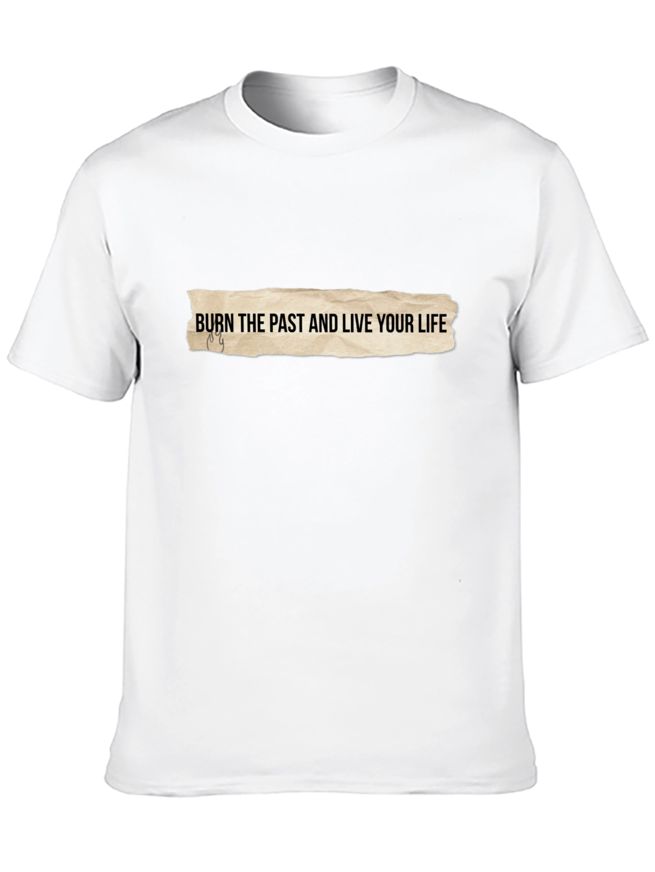 Burn The Past Graphic Tee - Soft Cotton Blend