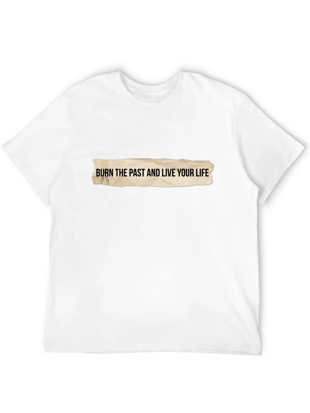 Burn The Past Graphic Tee - Soft Cotton Blend