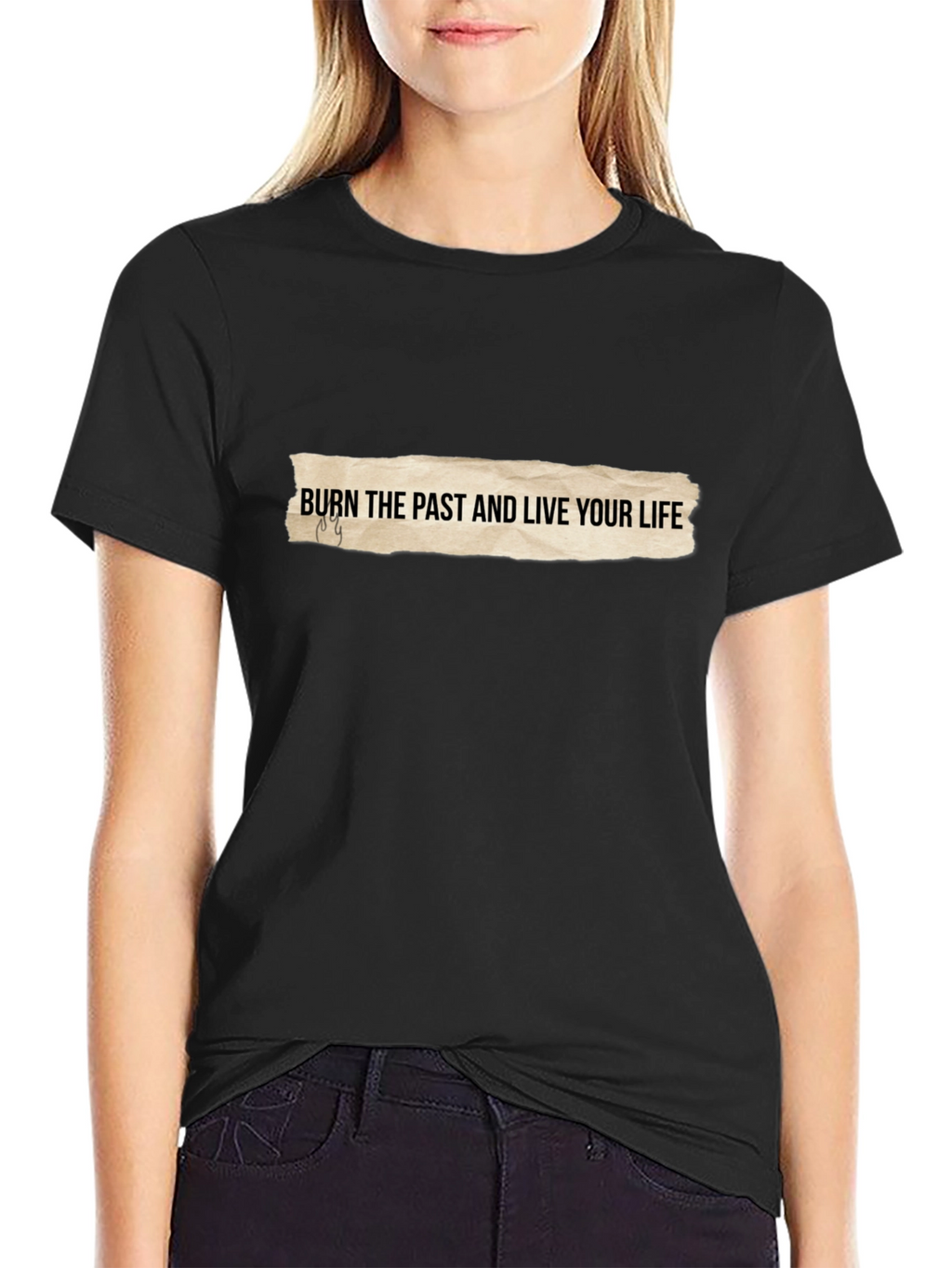 Burn The Past Graphic Tee - Soft Cotton Blend