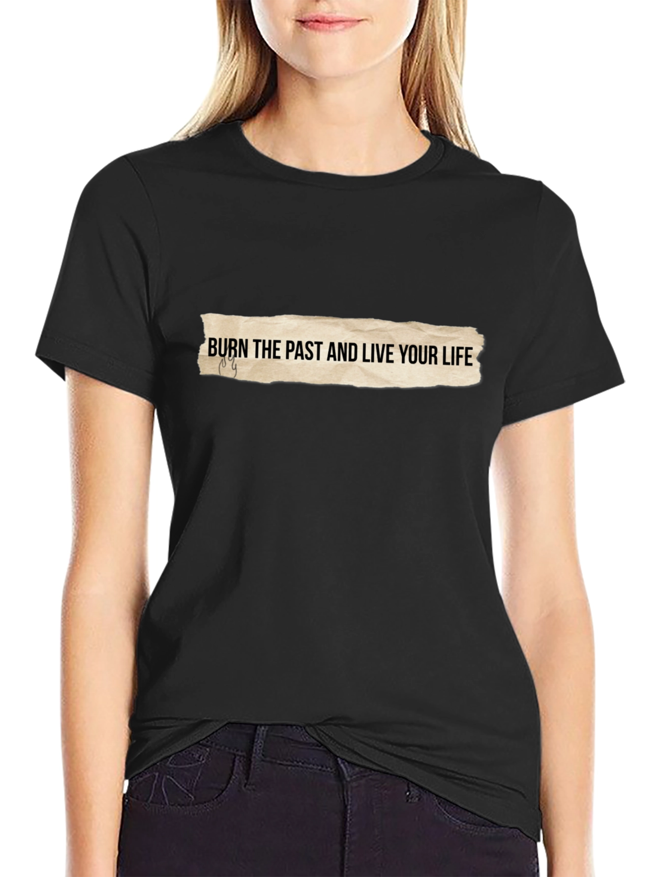 Burn The Past Graphic Tee - Soft Cotton Blend