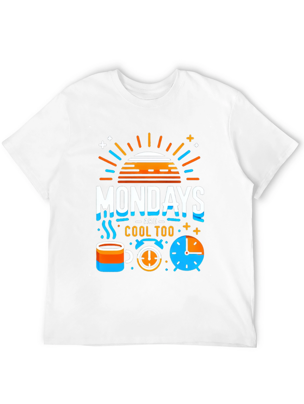 Mondays Are Cool Tee - Fun Graphic Print T-Shirt