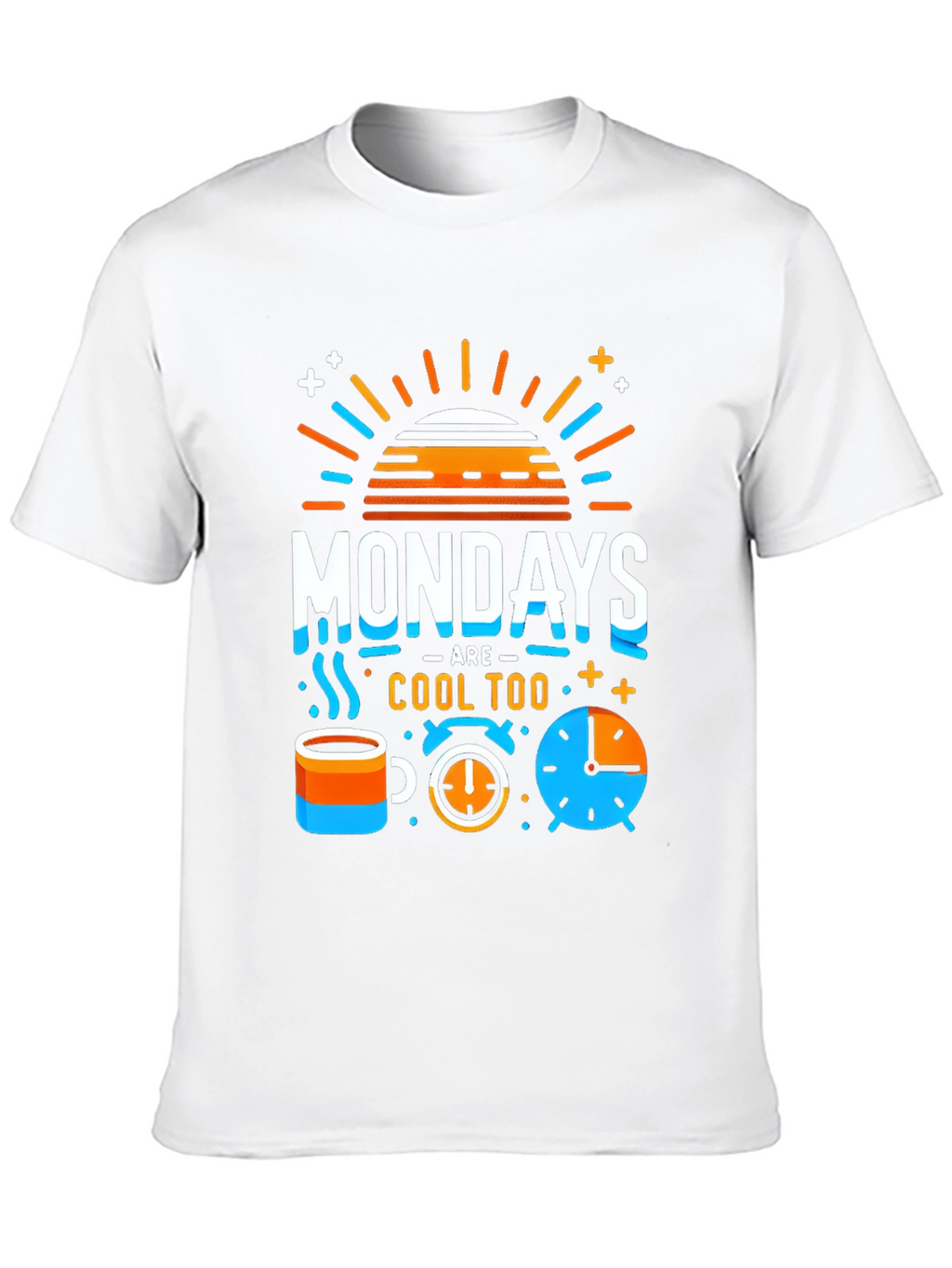 Mondays Are Cool Tee - Fun Graphic Print T-Shirt