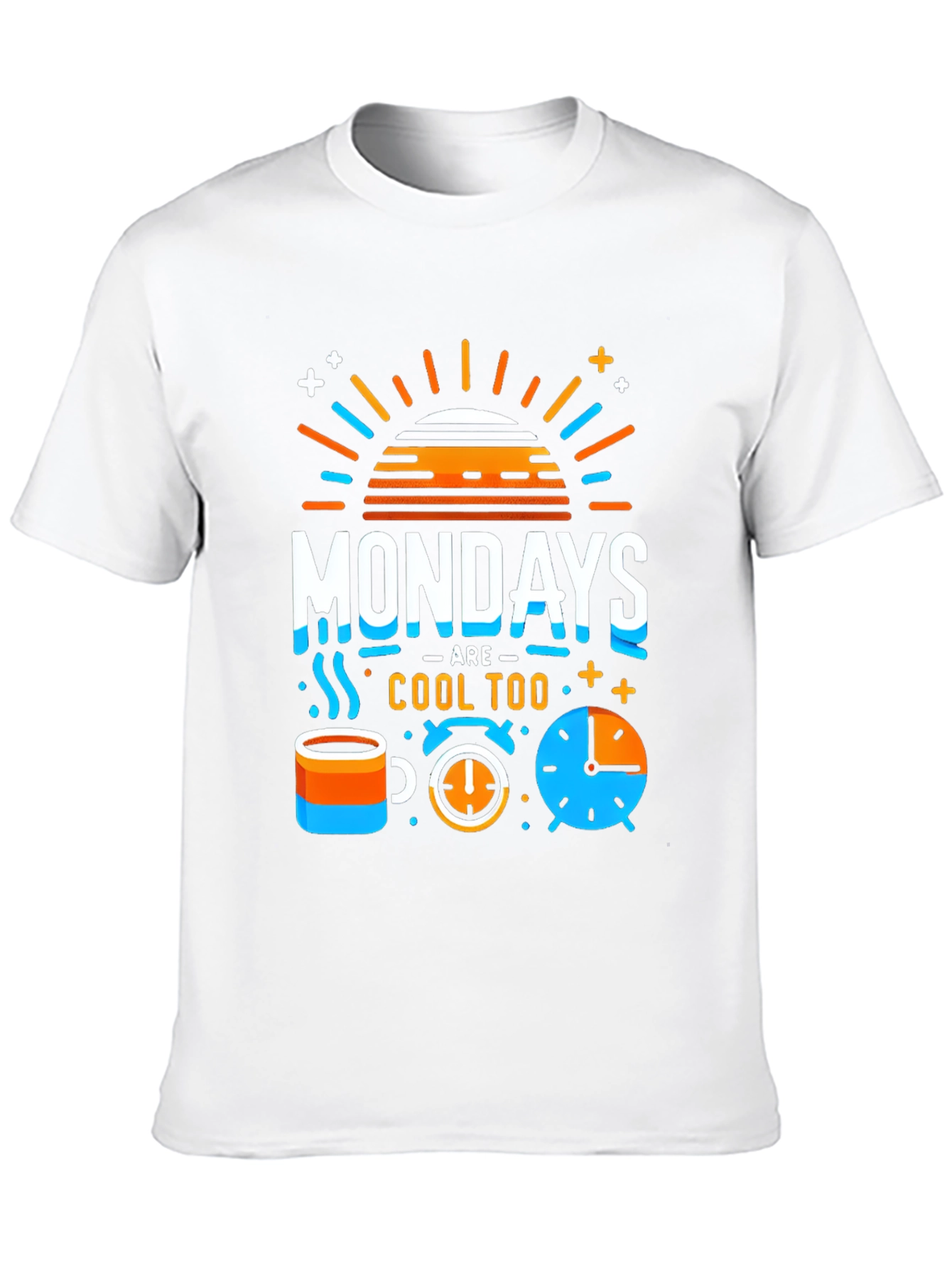 Mondays Are Cool Tee - Fun Graphic Print T-Shirt