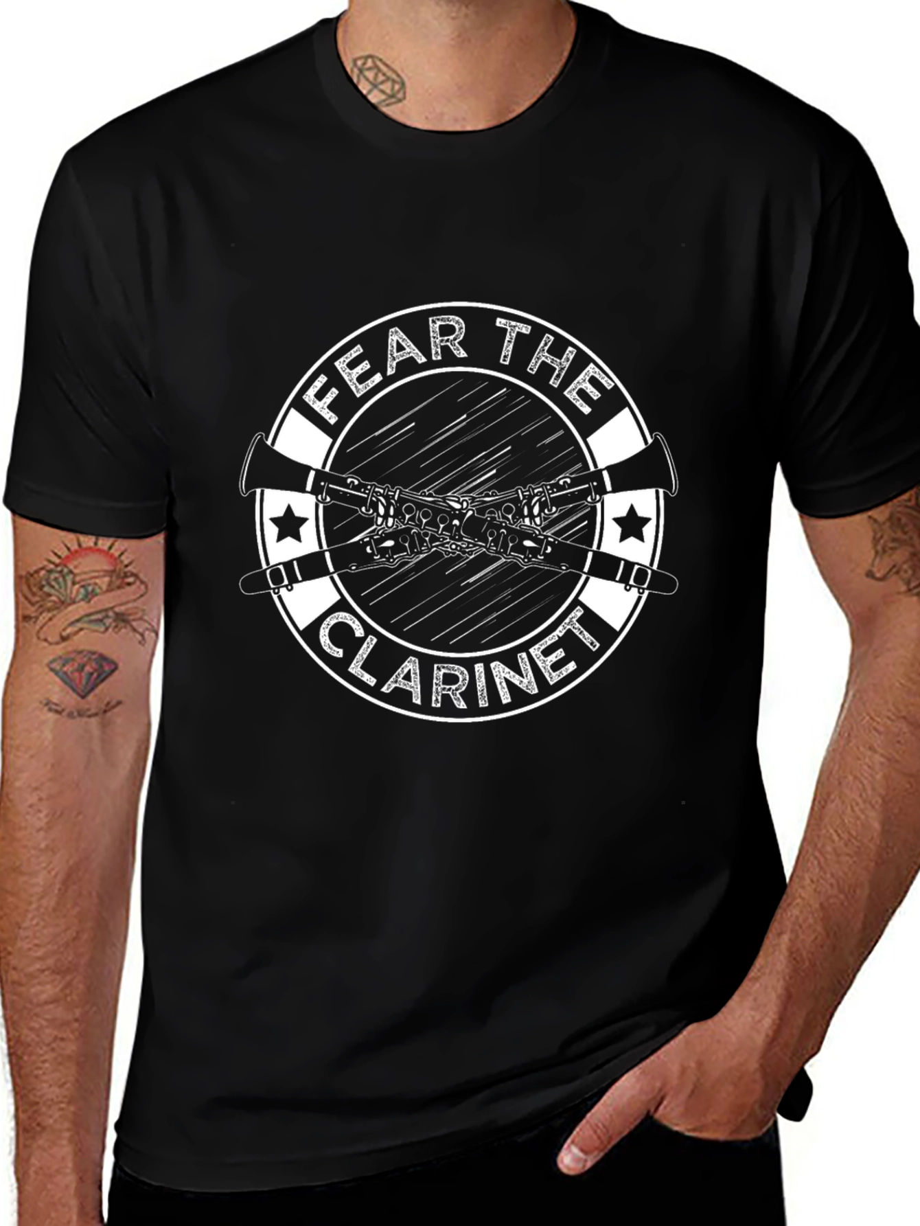 Fear the Clarinet Graphic T-Shirt - Musician Tee
