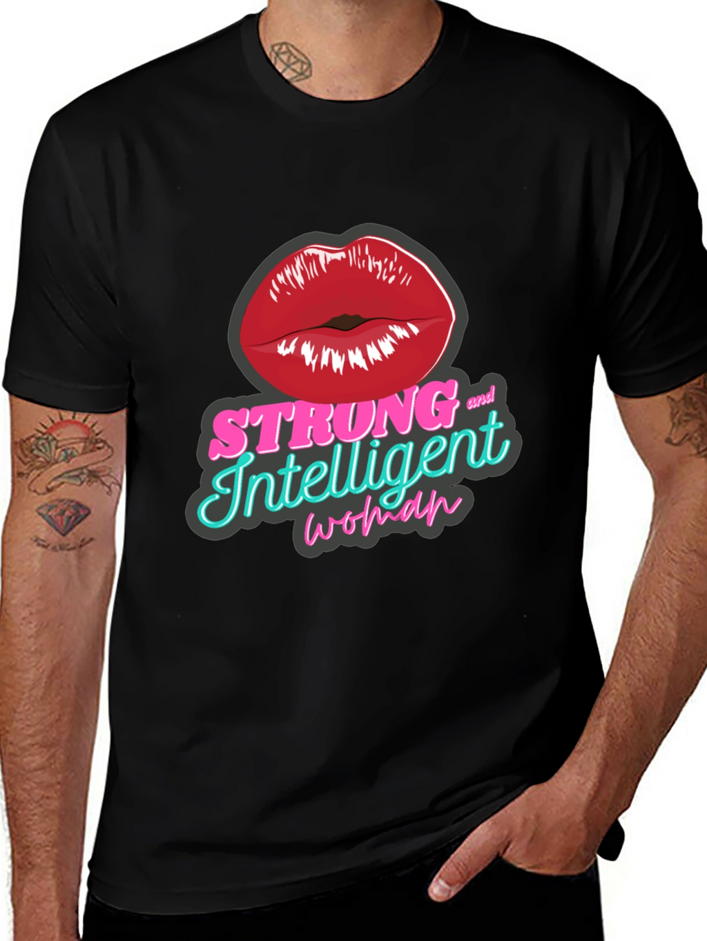 Strong Intelligent Woman Graphic T-Shirt