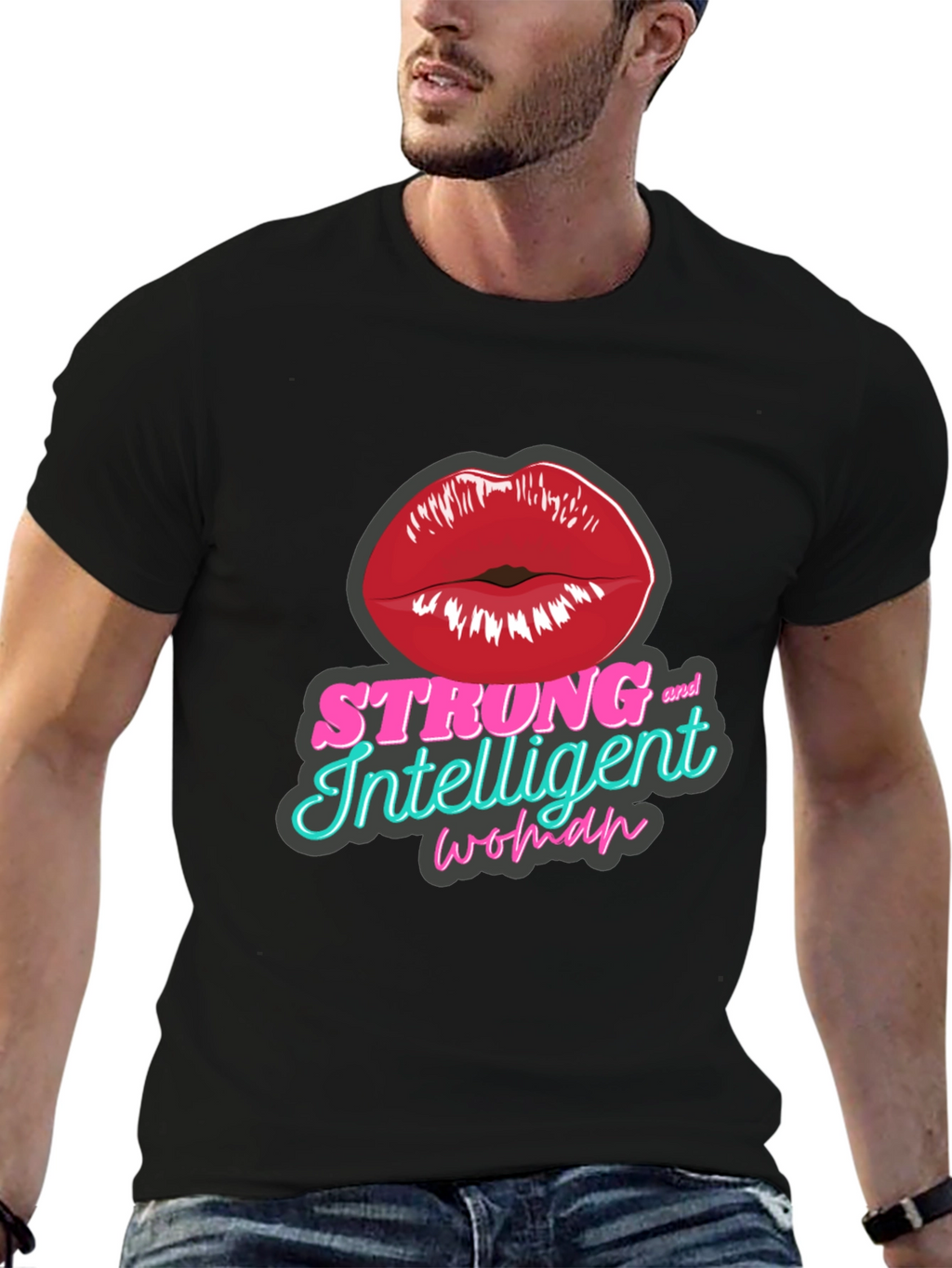 Strong Intelligent Woman Graphic T-Shirt