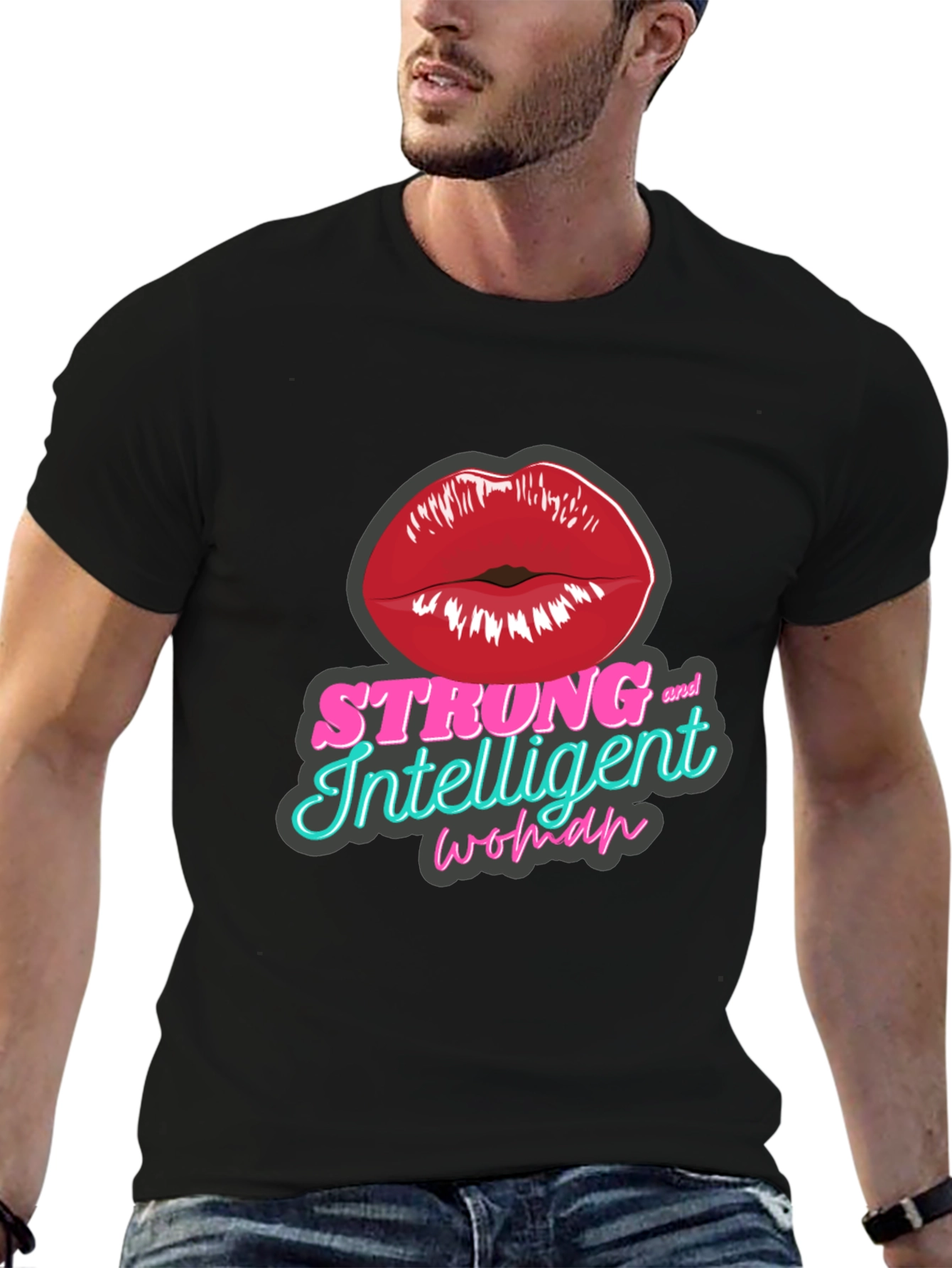 Strong Intelligent Woman Graphic T-Shirt