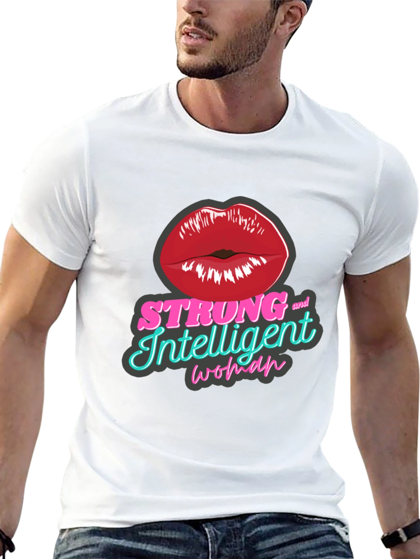Strong Intelligent Woman Graphic T-Shirt