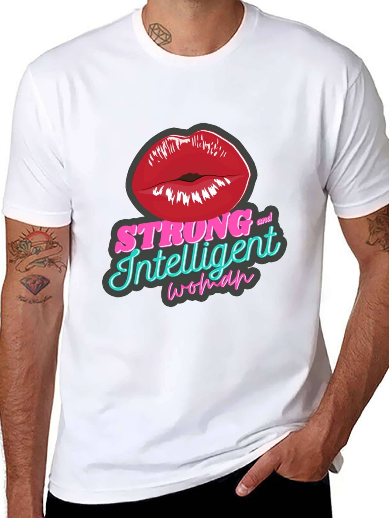 Strong Intelligent Woman Graphic T-Shirt