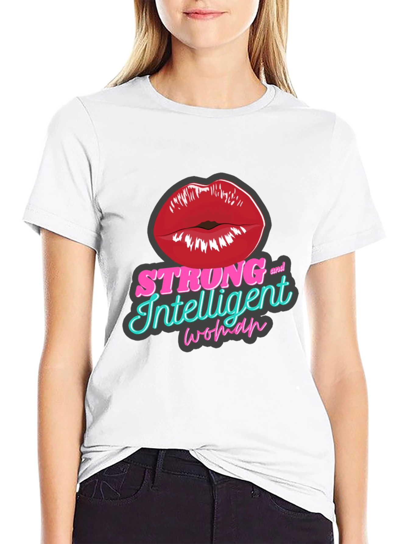 Strong Intelligent Woman Graphic T-Shirt