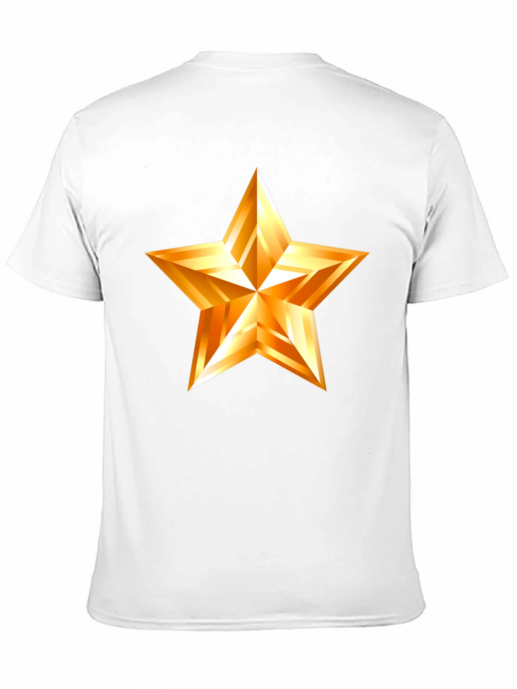 Golden Star Graphic Black T-Shirt