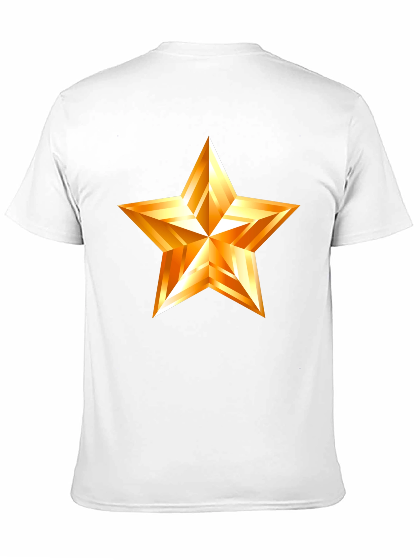 Golden Star Graphic Black T-Shirt