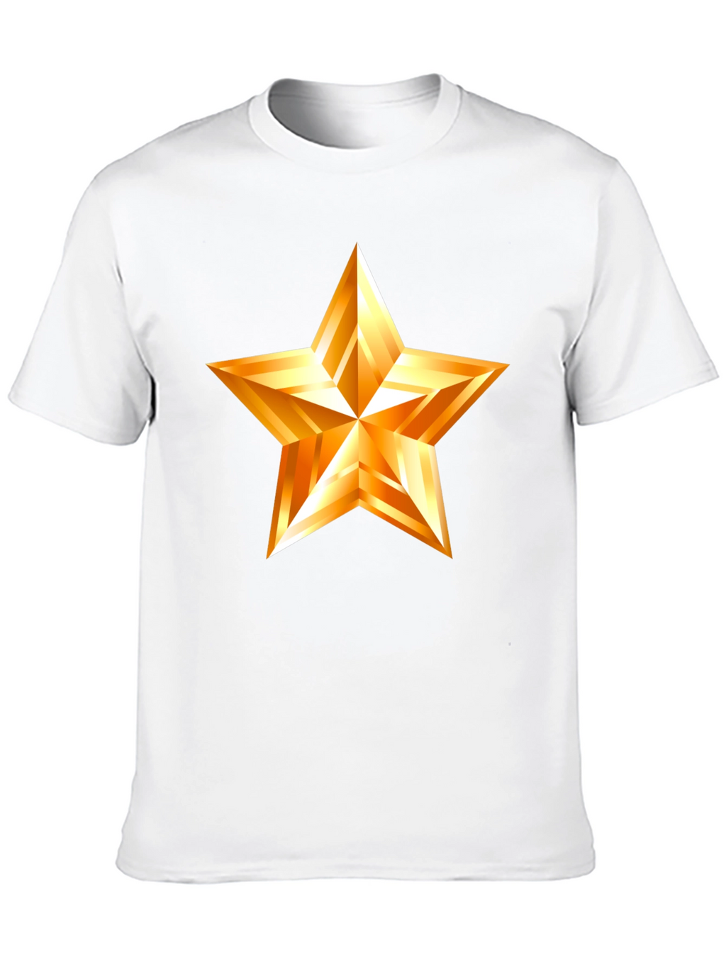Golden Star Graphic Black T-Shirt