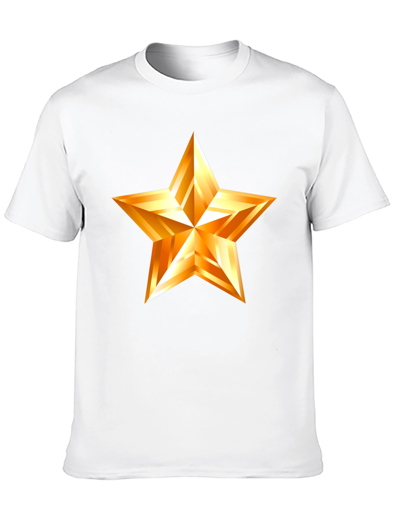 Golden Star Graphic Black T-Shirt