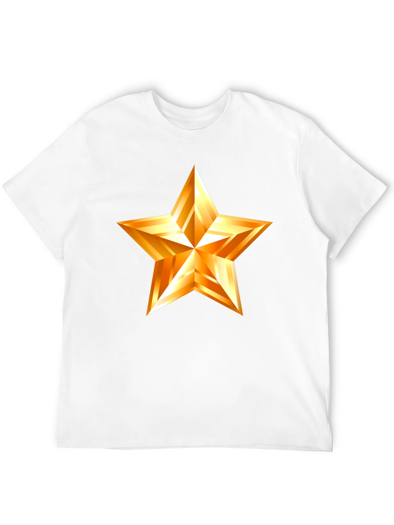 Golden Star Graphic Black T-Shirt