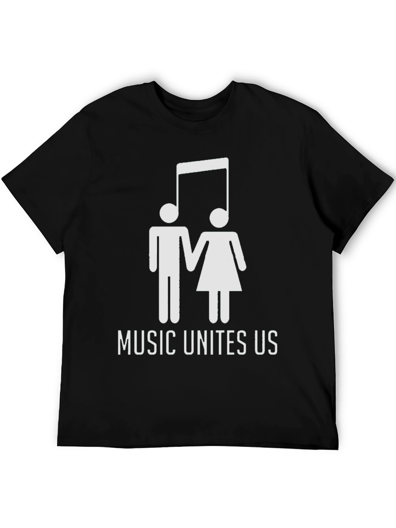 Music Unites Us Graphic Tee - Soft Cotton Blend