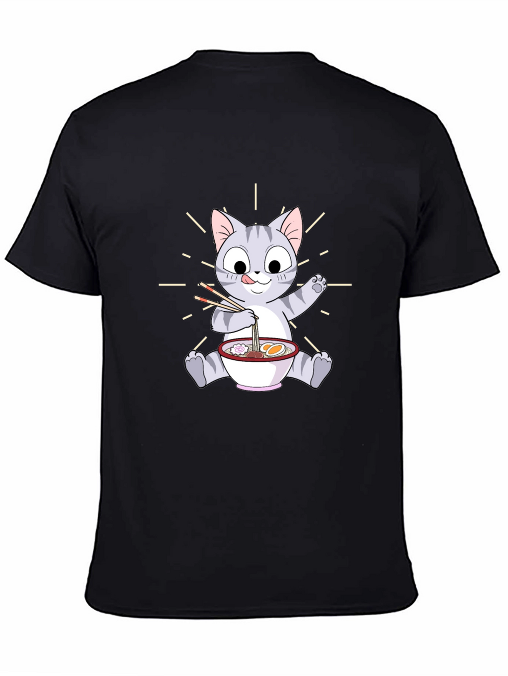 Cute Cat Ramen T-Shirt - Unisex Graphic Tee