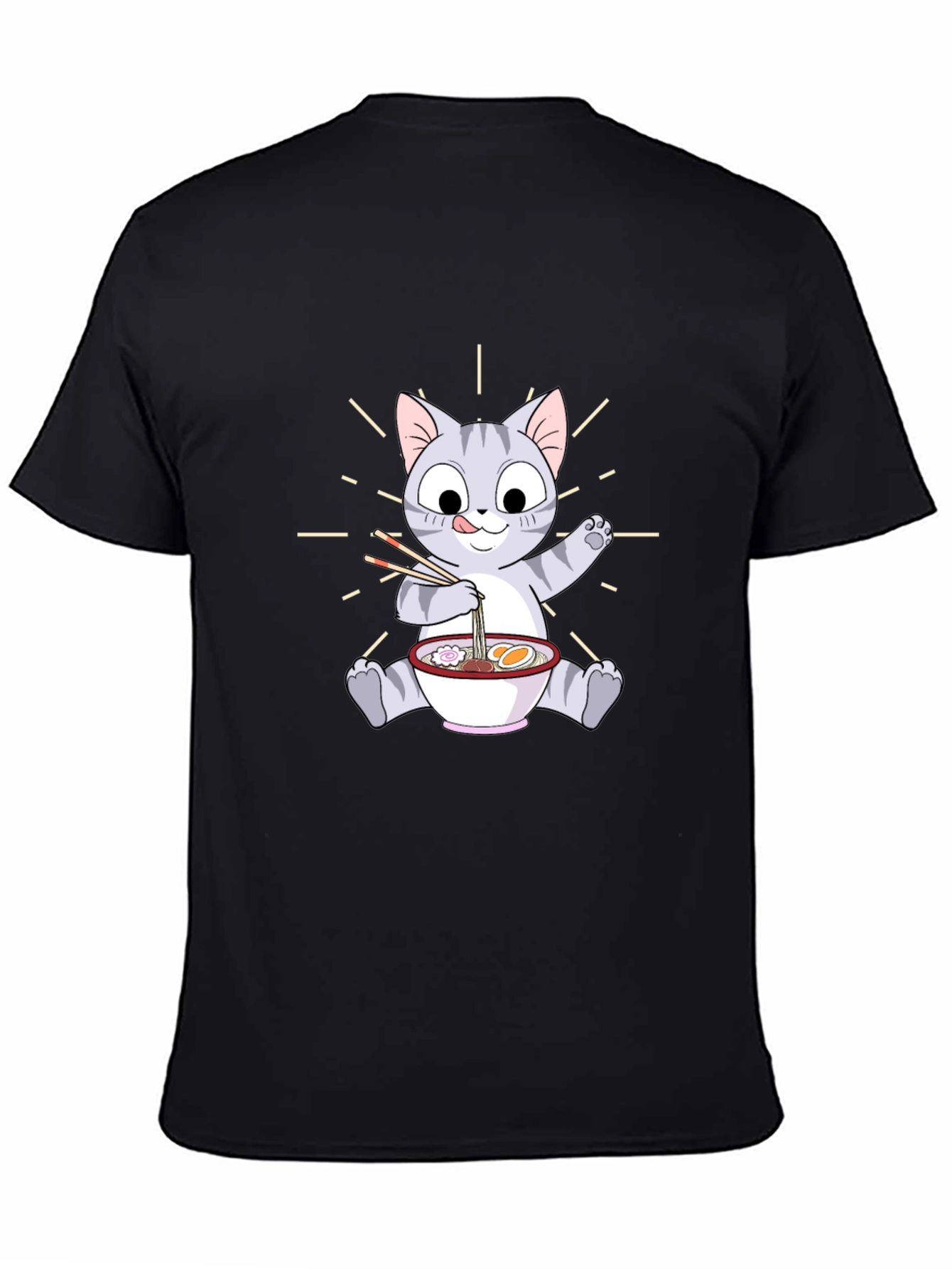 Cute Cat Ramen T-Shirt - Unisex Graphic Tee