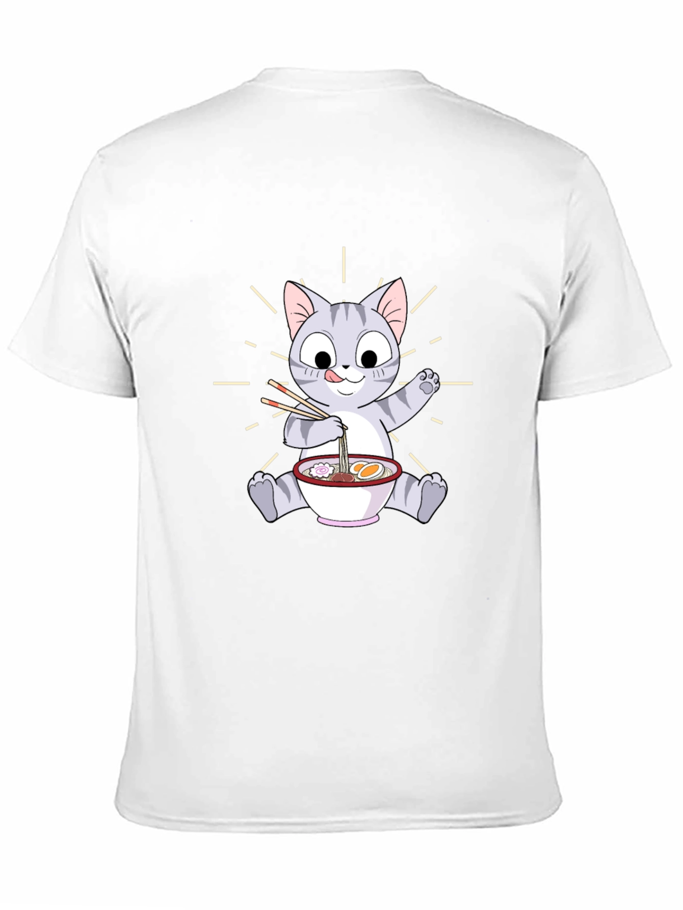 Cute Cat Ramen T-Shirt - Unisex Graphic Tee
