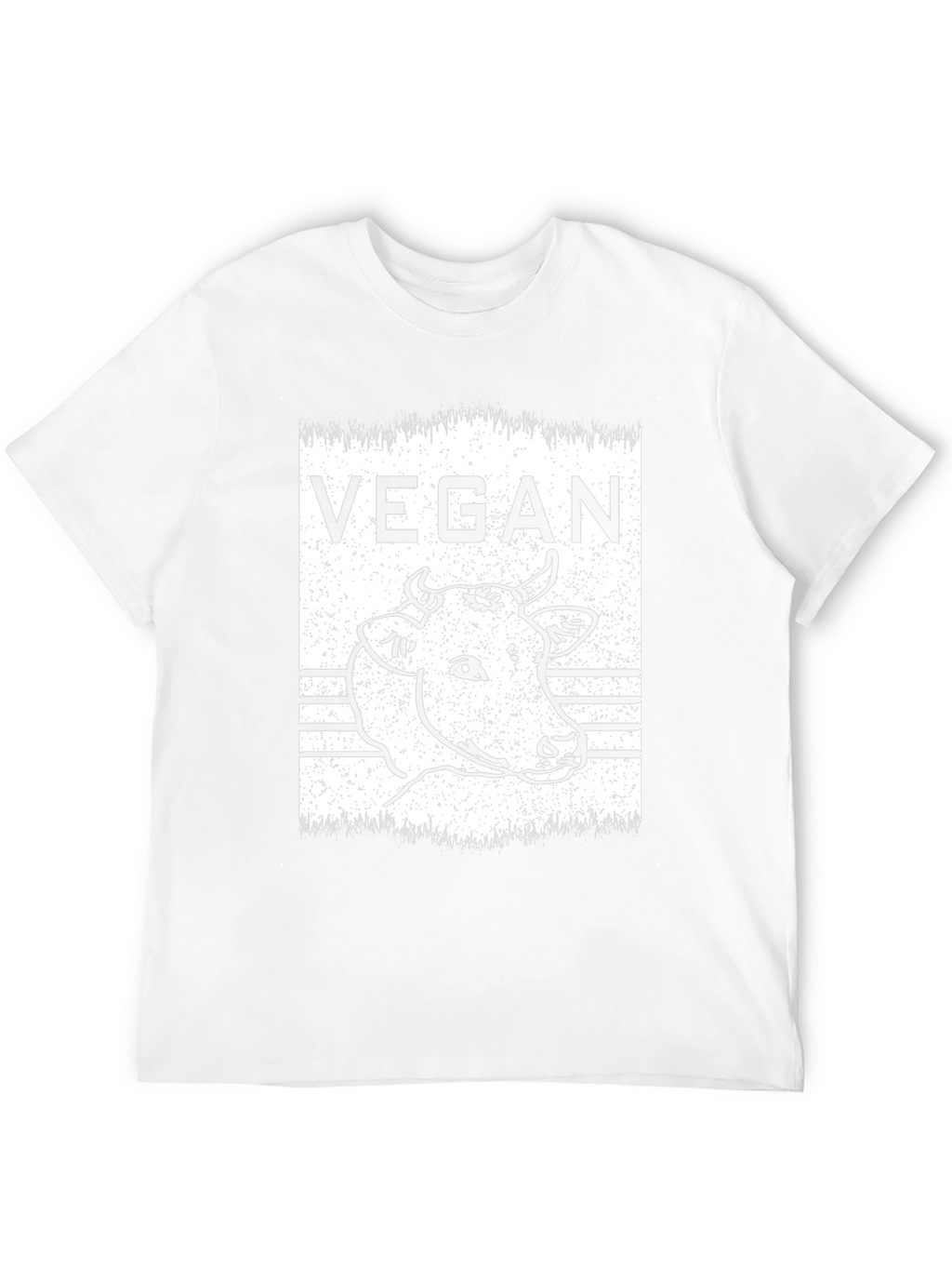 Vegan Cow Graphic T-Shirt - Unisex Black Tee