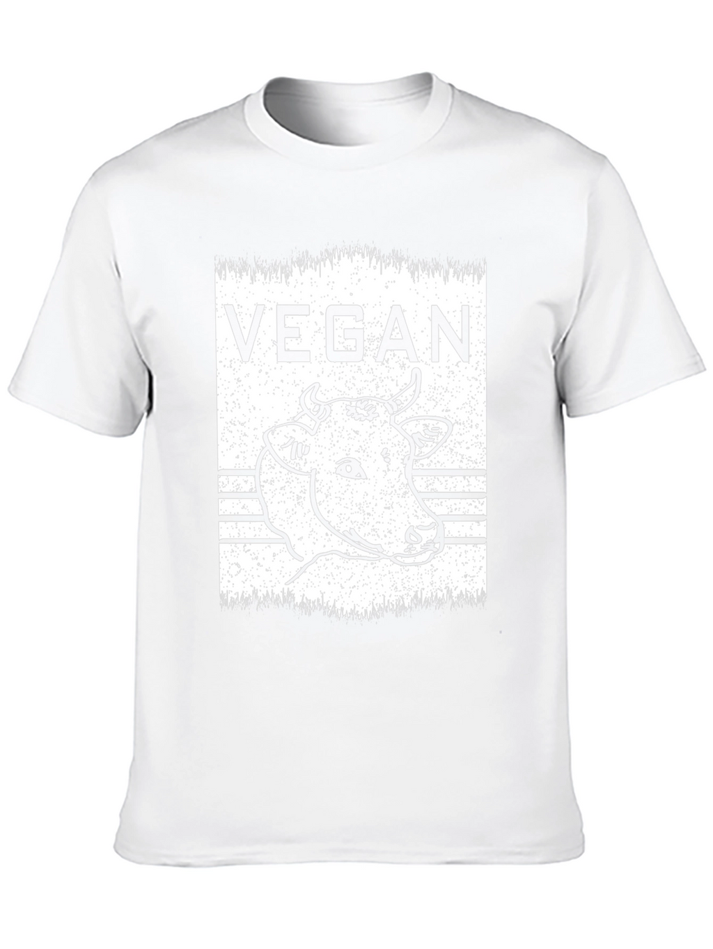 Vegan Cow Graphic T-Shirt - Unisex Black Tee