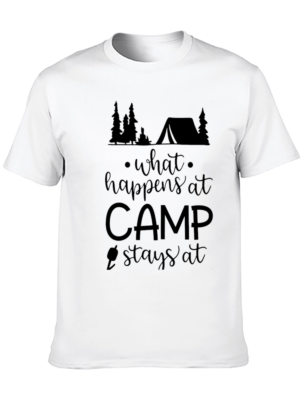 What Happens at Camp Stays at Camp Graphic Tee