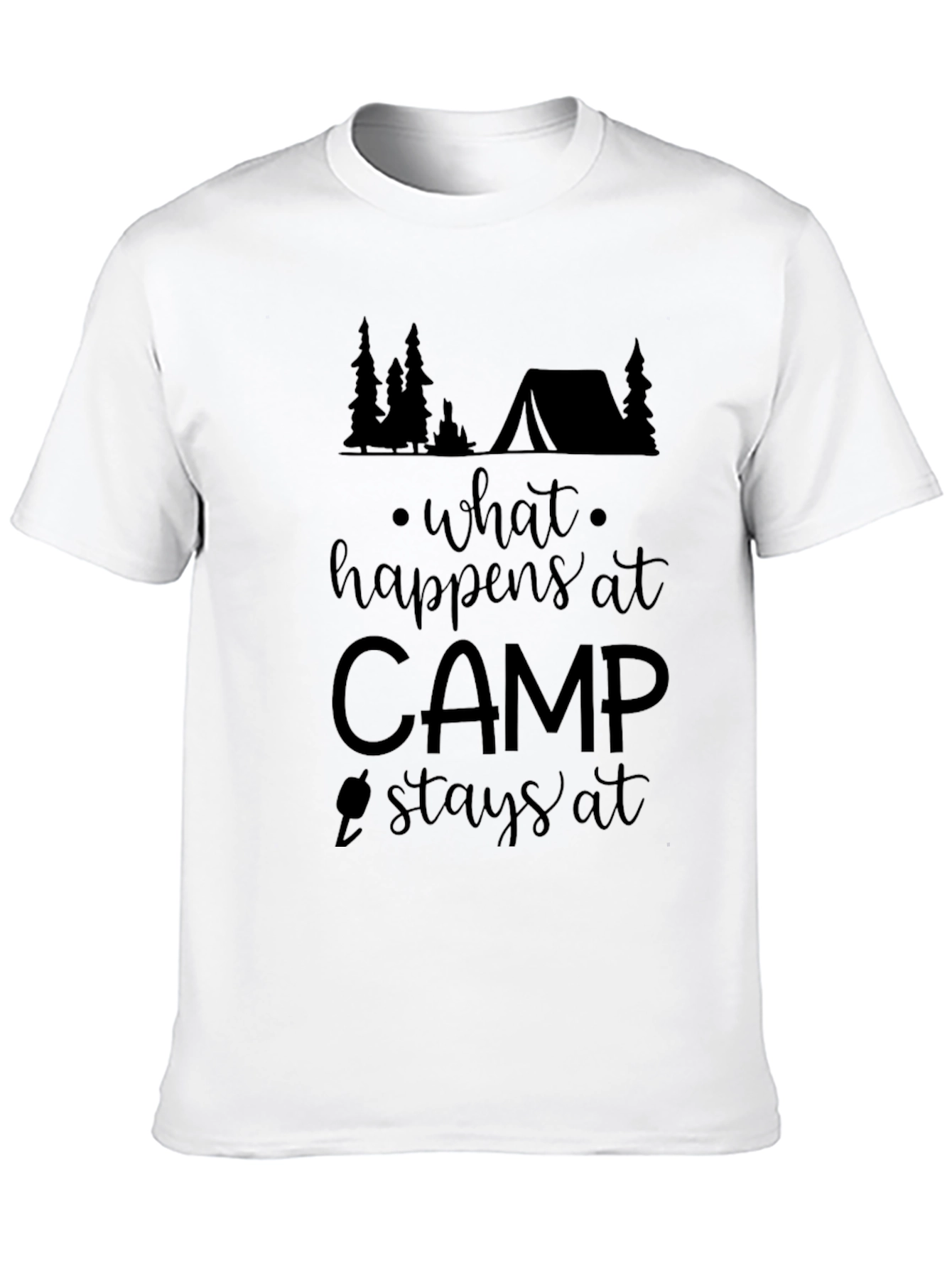What Happens at Camp Stays at Camp Graphic Tee