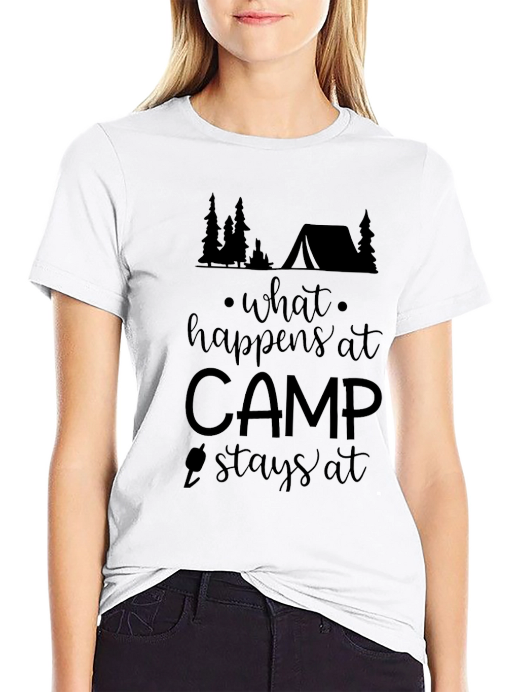 What Happens at Camp Stays at Camp Graphic Tee