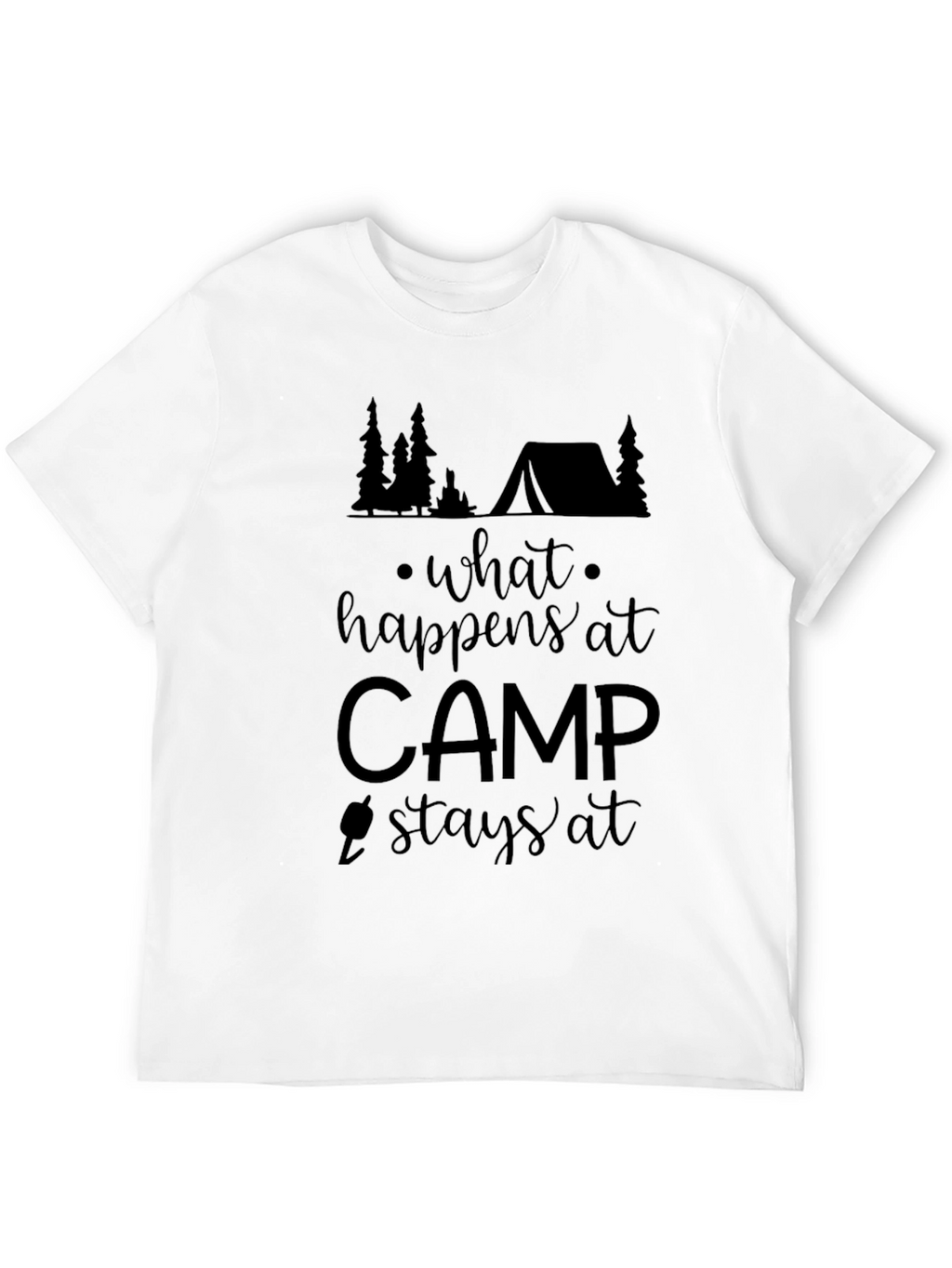 What Happens at Camp Stays at Camp Graphic Tee