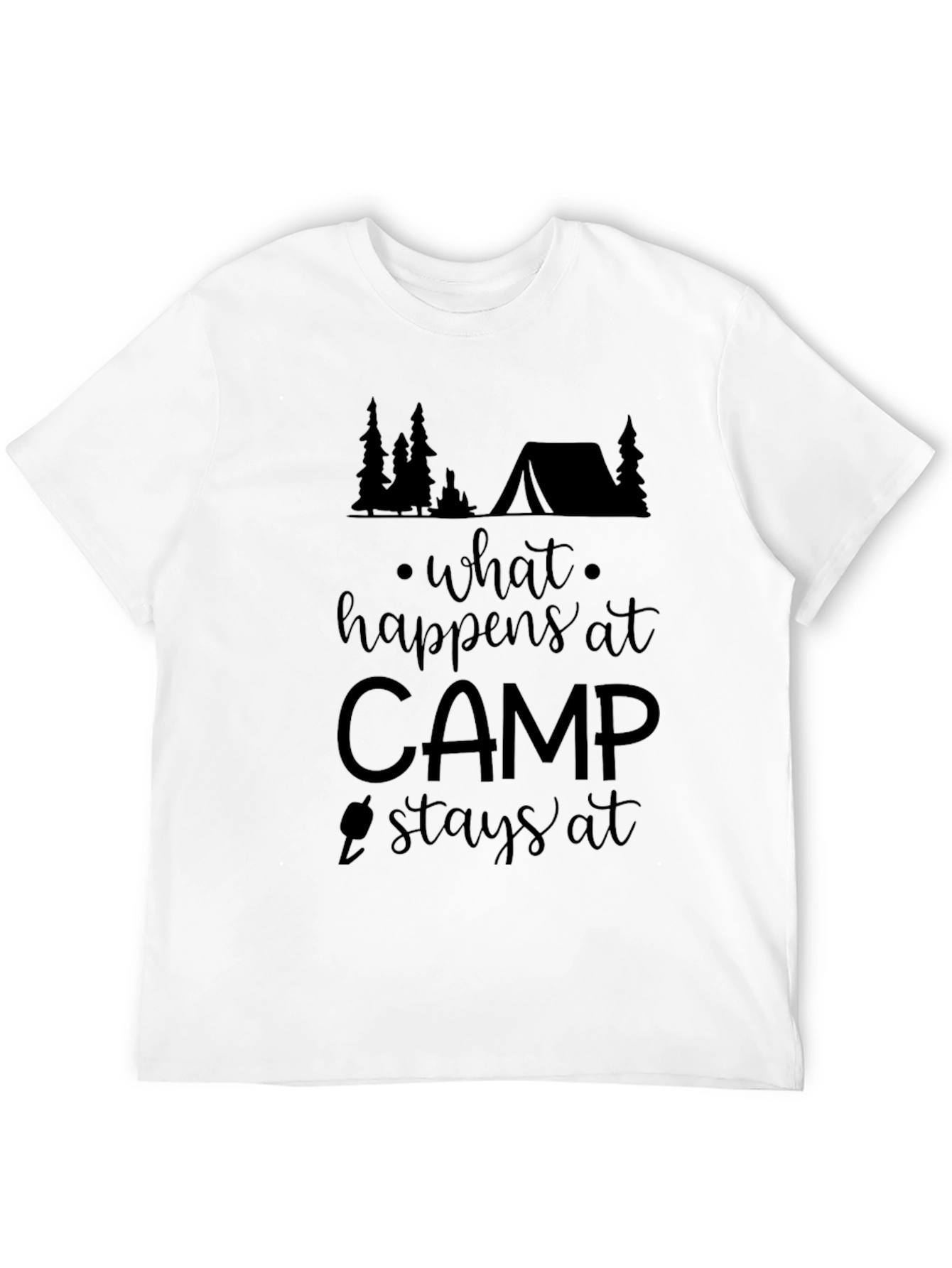 What Happens at Camp Stays at Camp Graphic Tee