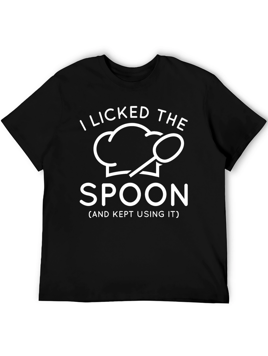 I Licked The Spoon T-Shirt - Funny Chef Design