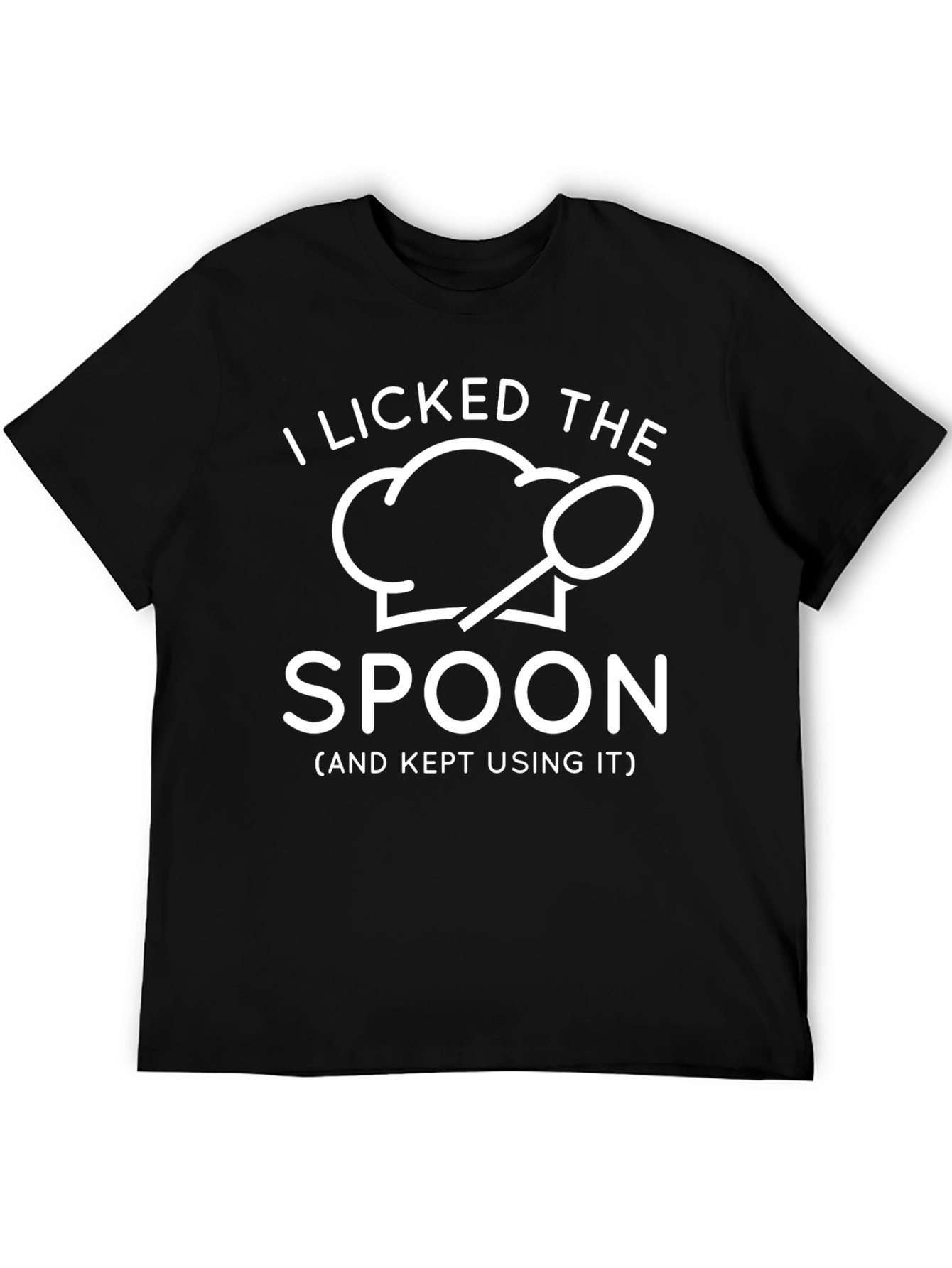 I Licked The Spoon T-Shirt - Funny Chef Design