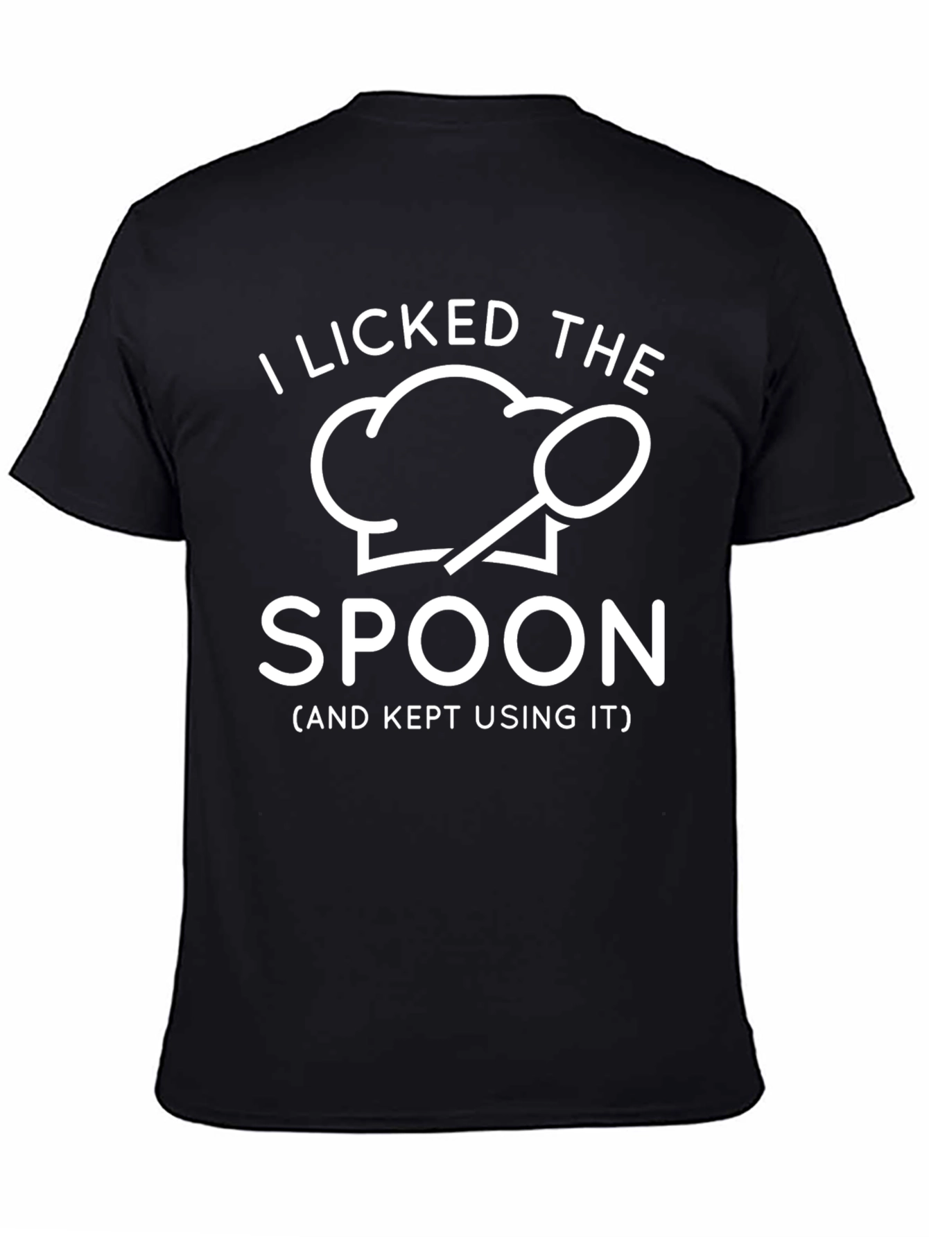 I Licked The Spoon T-Shirt - Funny Chef Design
