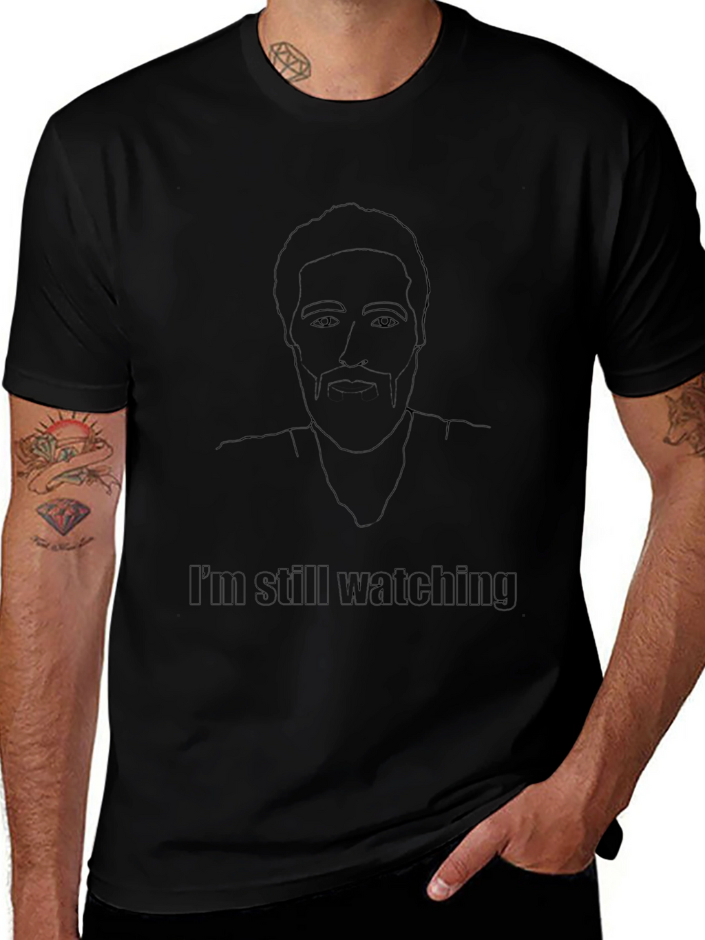 Black Im Still Watching Graphic T-Shirt