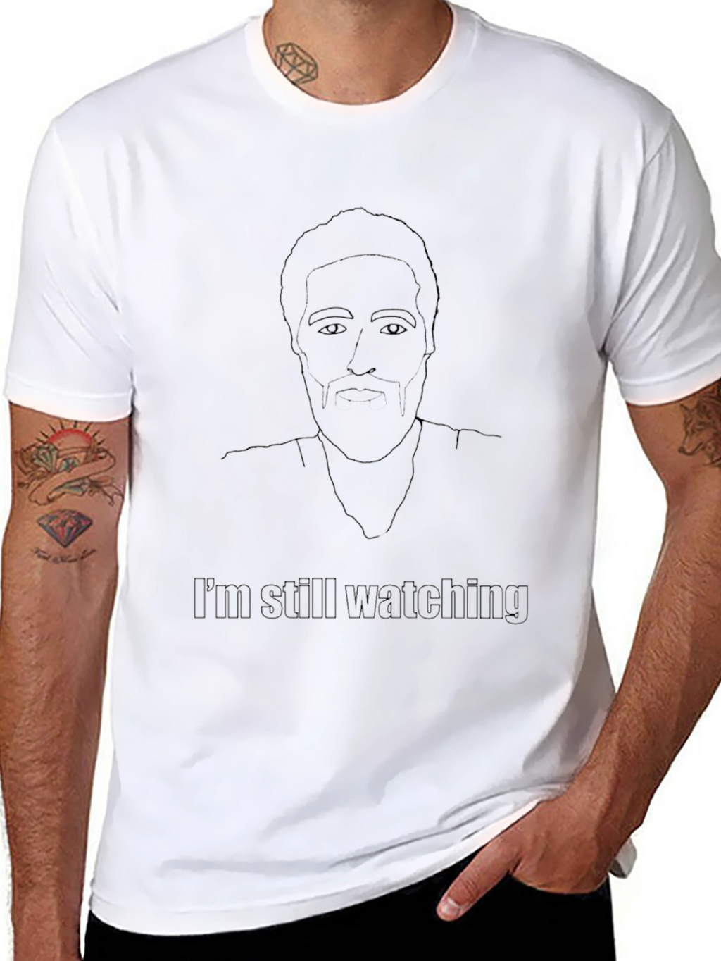 Black Im Still Watching Graphic T-Shirt