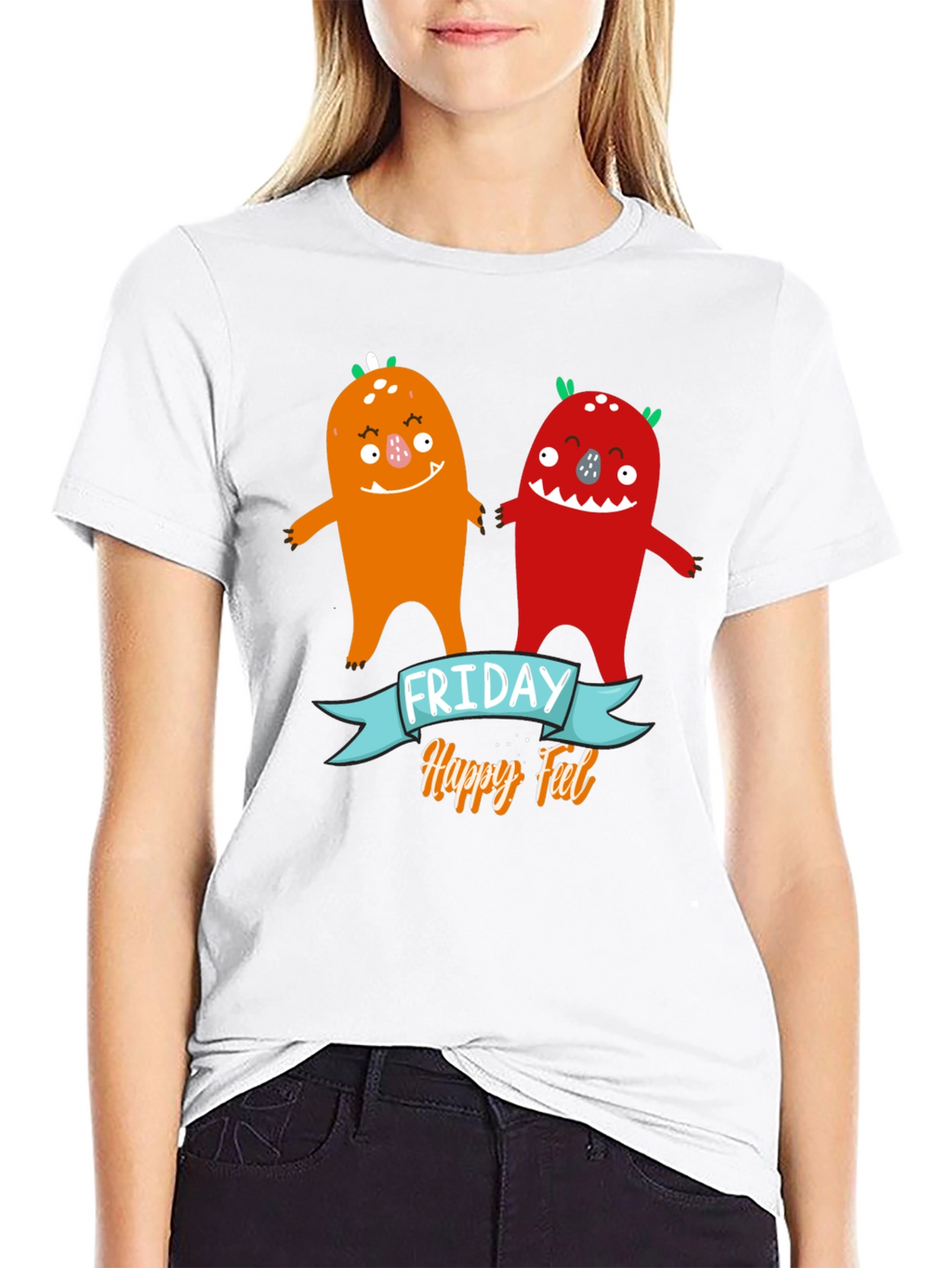 Friday Happy Feel Monster Graphic Tee
