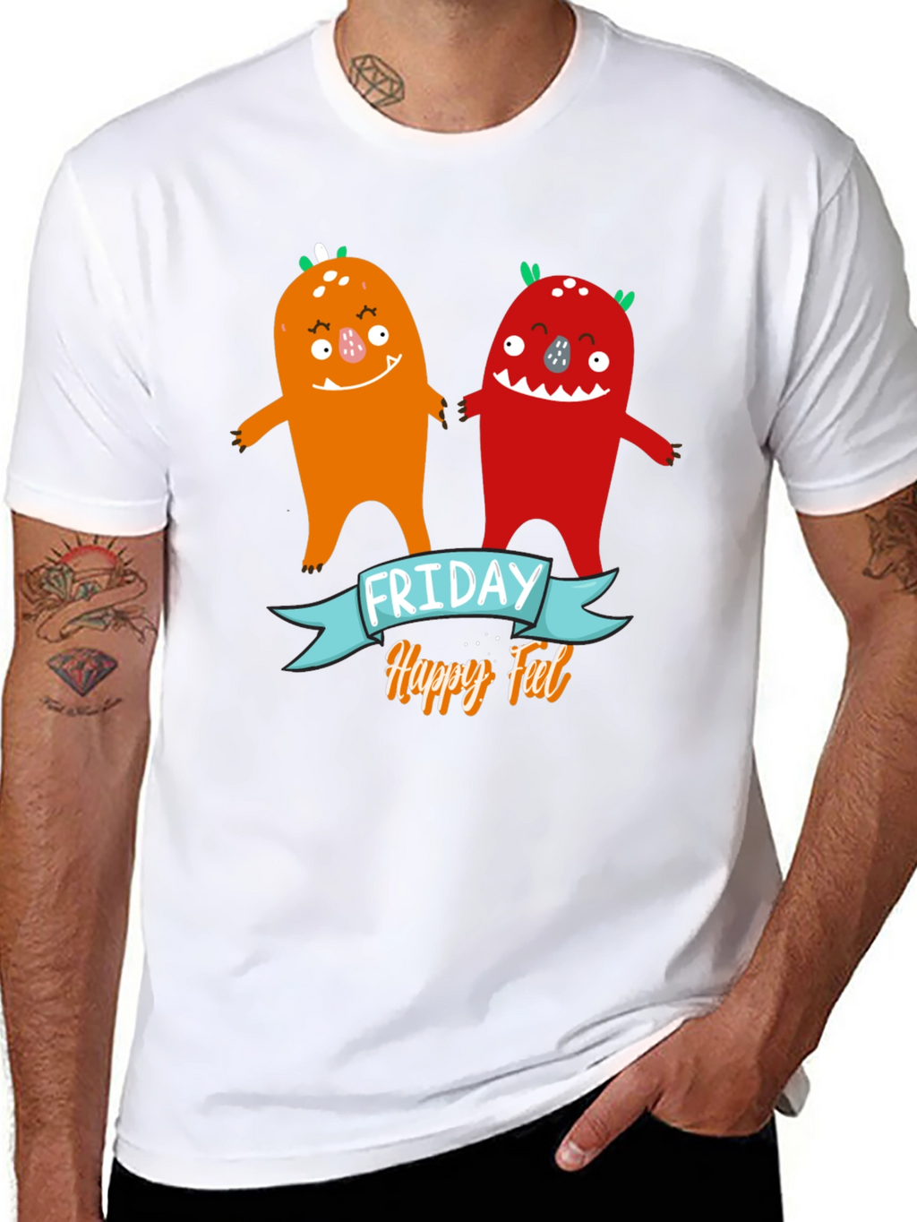 Friday Happy Feel Monster Graphic Tee