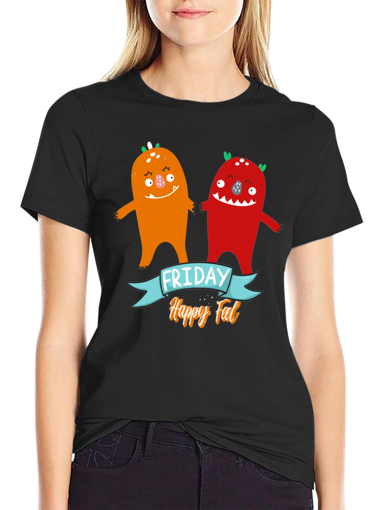 Friday Happy Feel Monster Graphic Tee