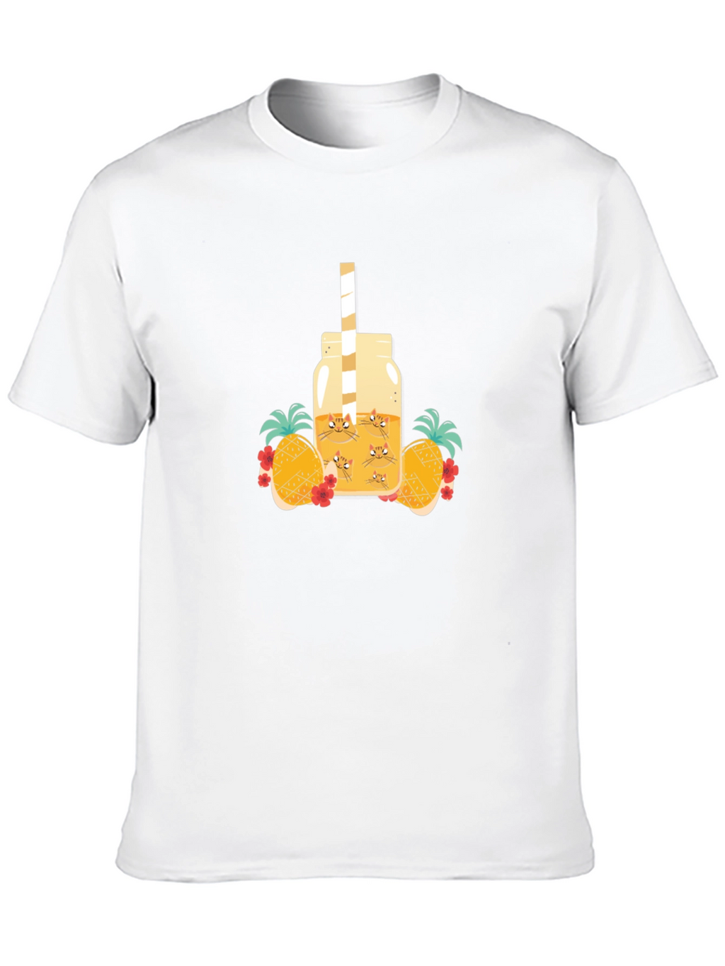 Pineapple Juice Cat T-Shirt