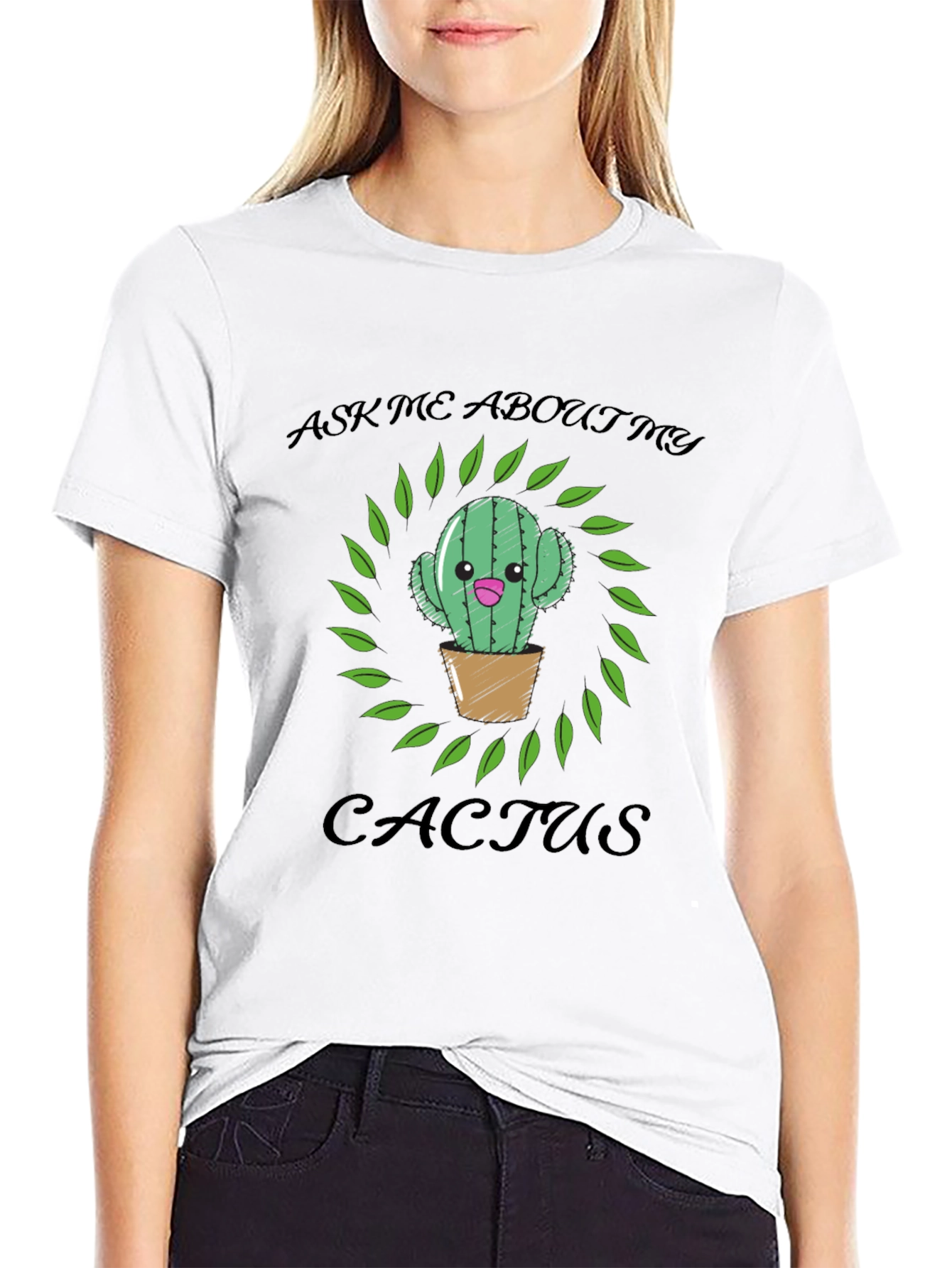 Ask Me About My Cactus Graphic T-Shirt