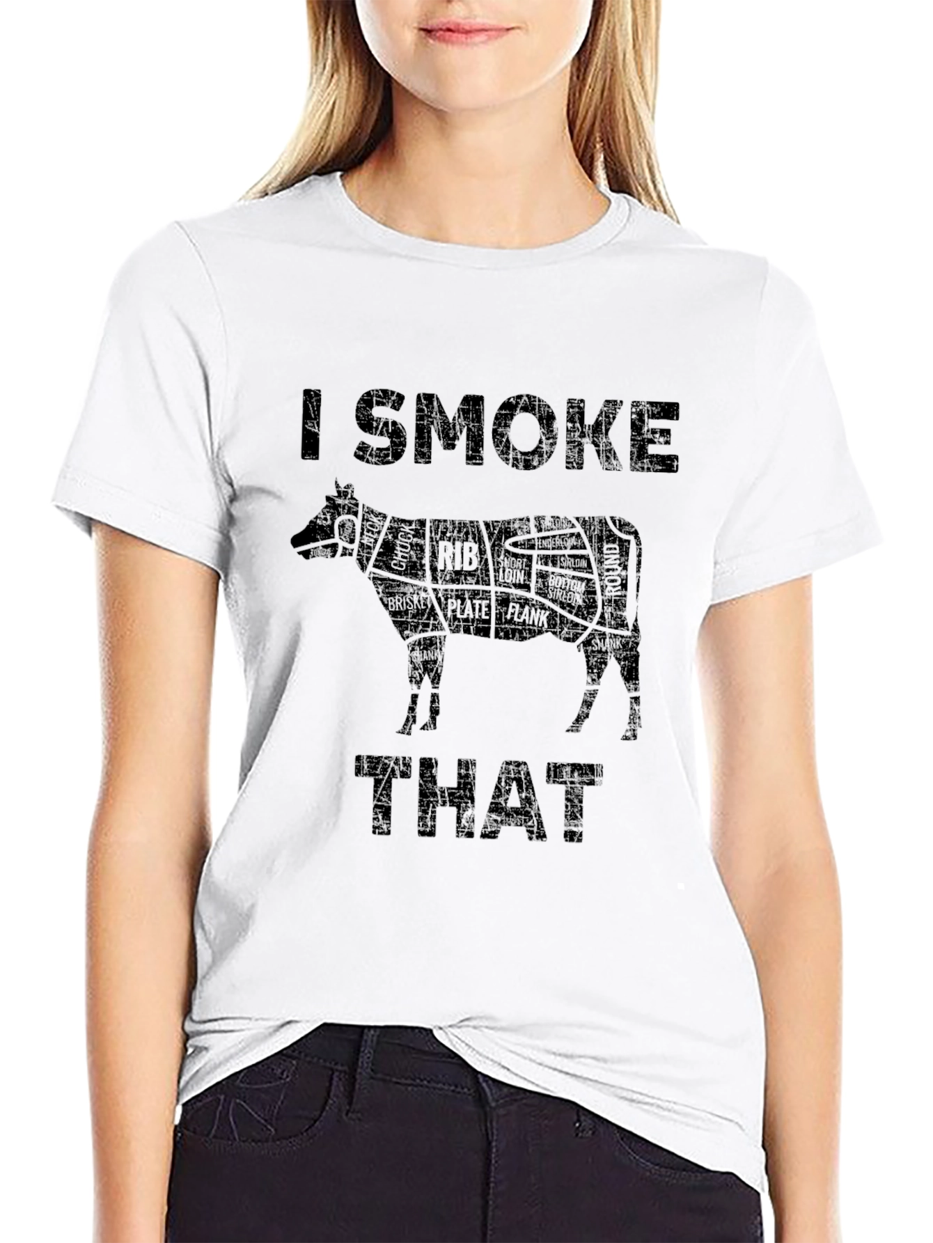 I Smoke That BBQ Beef Cut T-Shirt