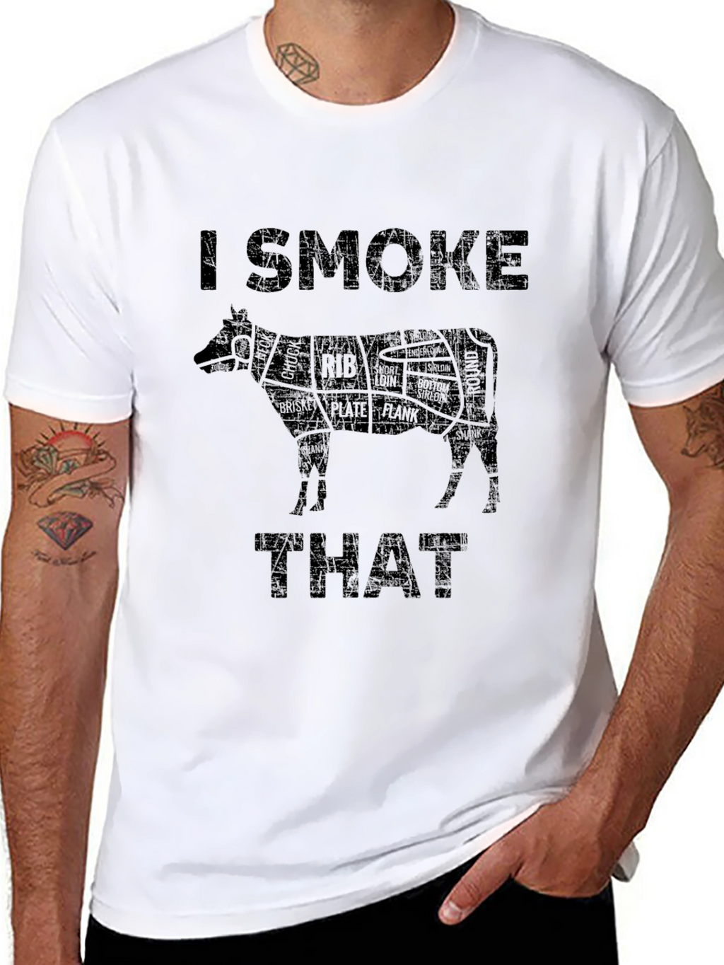I Smoke That BBQ Beef Cut T-Shirt