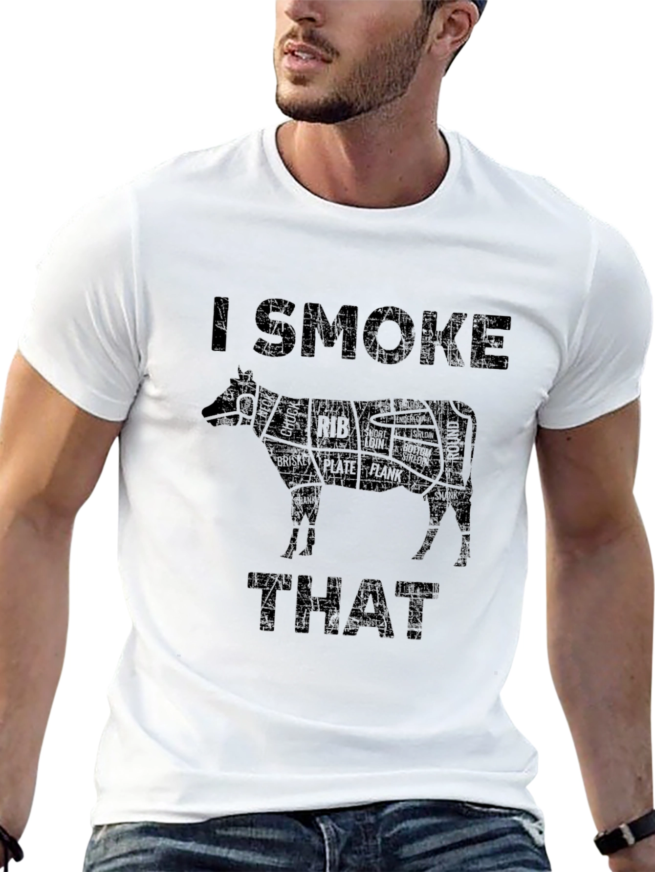 I Smoke That BBQ Beef Cut T-Shirt