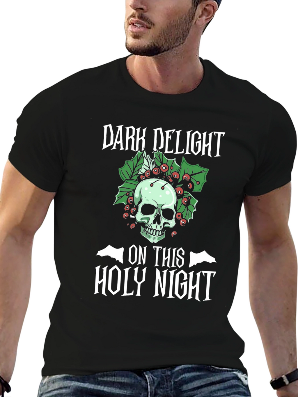 Dark Delight Skull Graphic T-Shirt