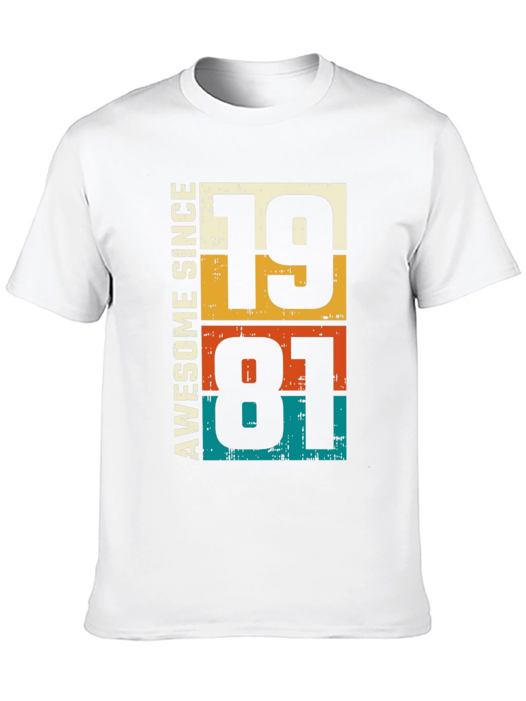Awesome Since 1981 Graphic T-Shirt - Retro Birthday Tee