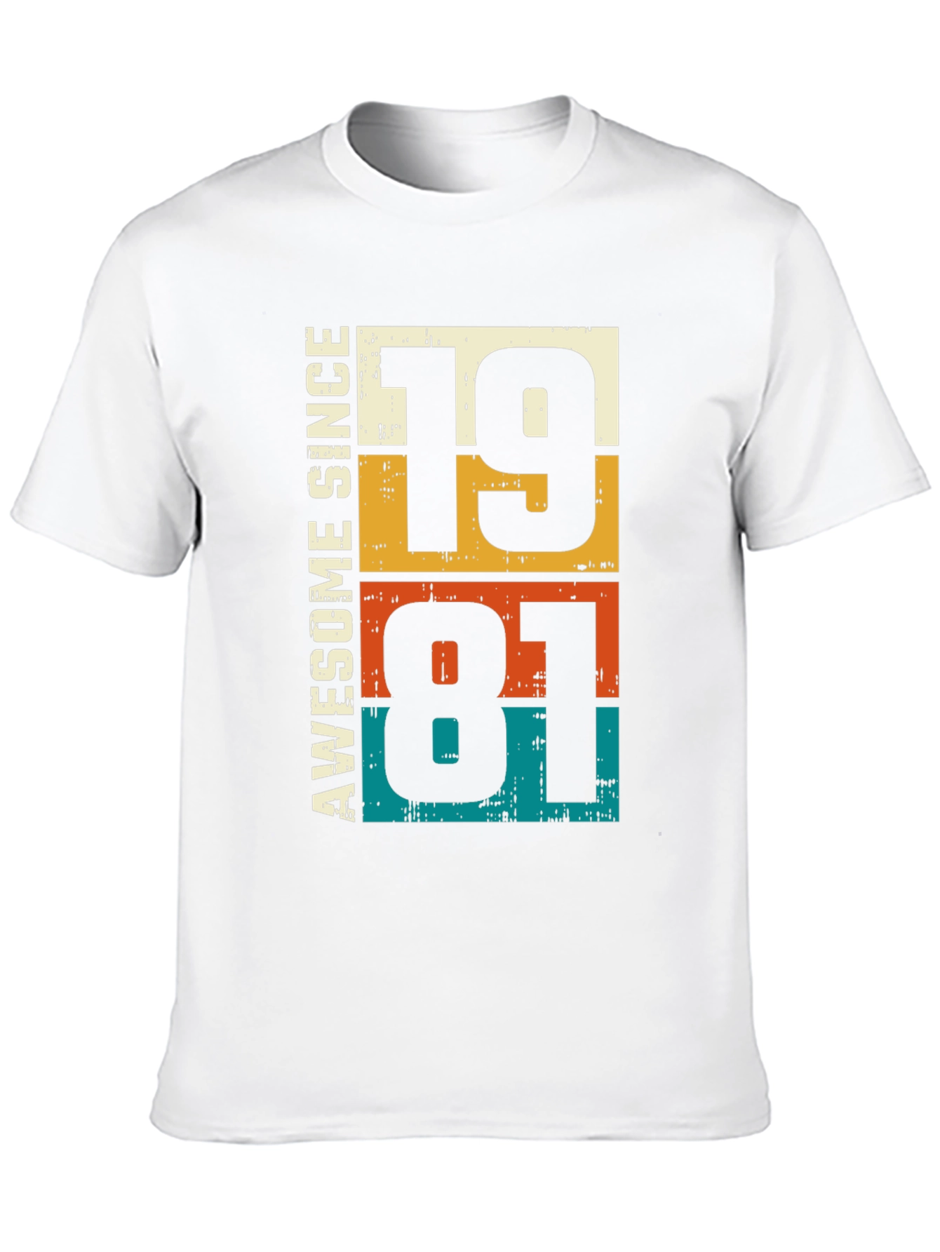 Awesome Since 1981 Graphic T-Shirt - Retro Birthday Tee