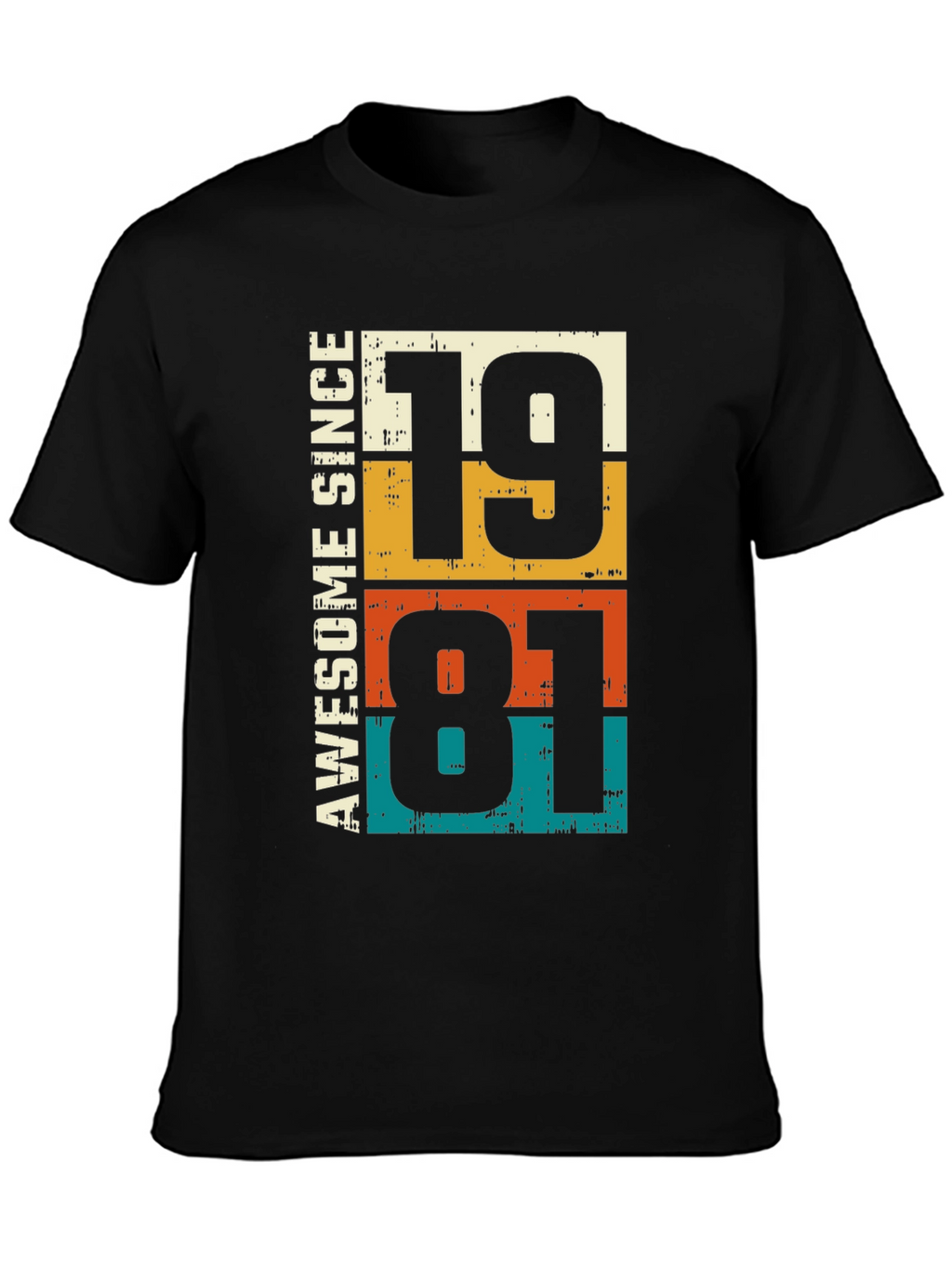Awesome Since 1981 Graphic T-Shirt - Retro Birthday Tee