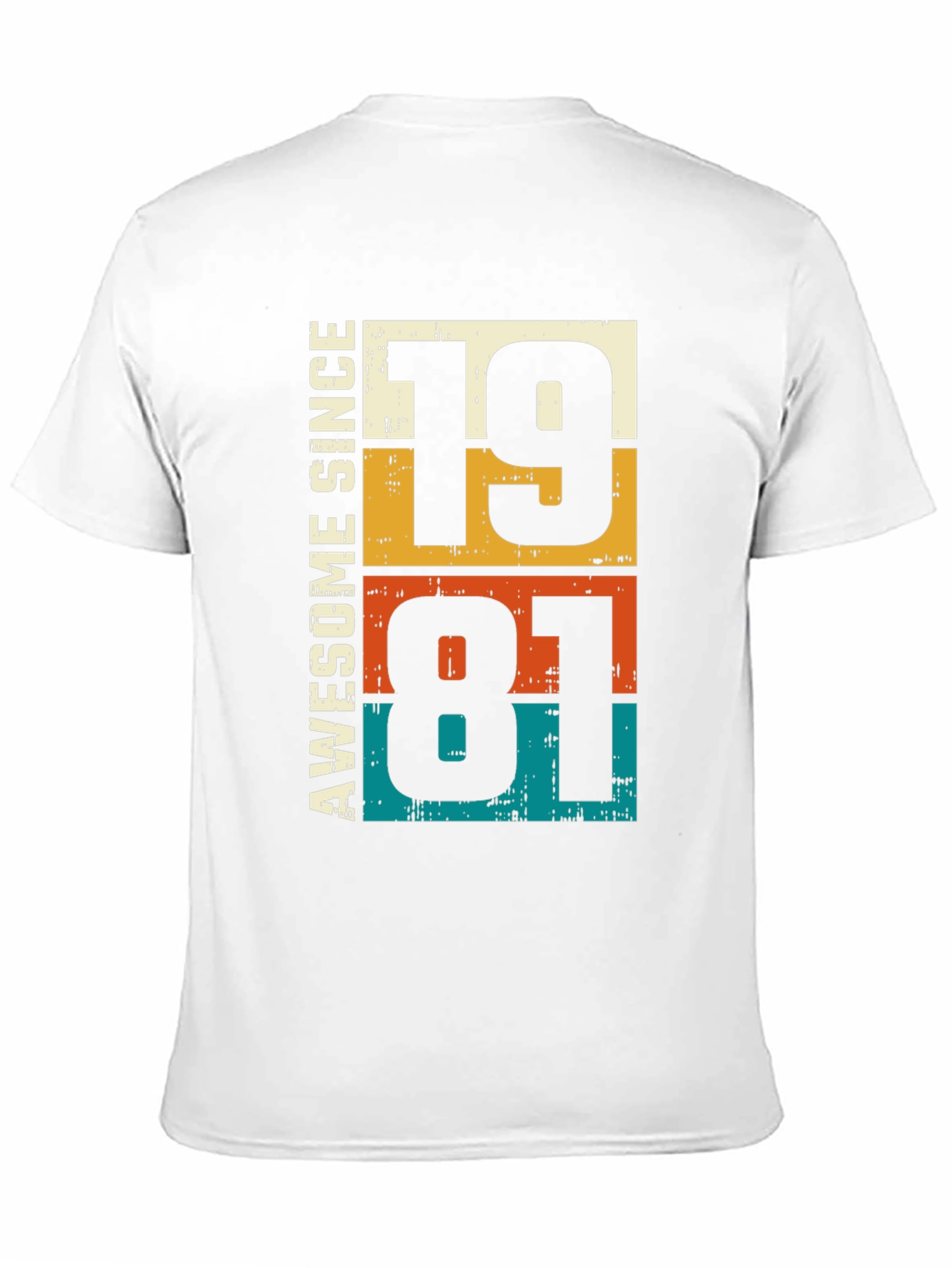 Awesome Since 1981 Graphic T-Shirt - Retro Birthday Tee